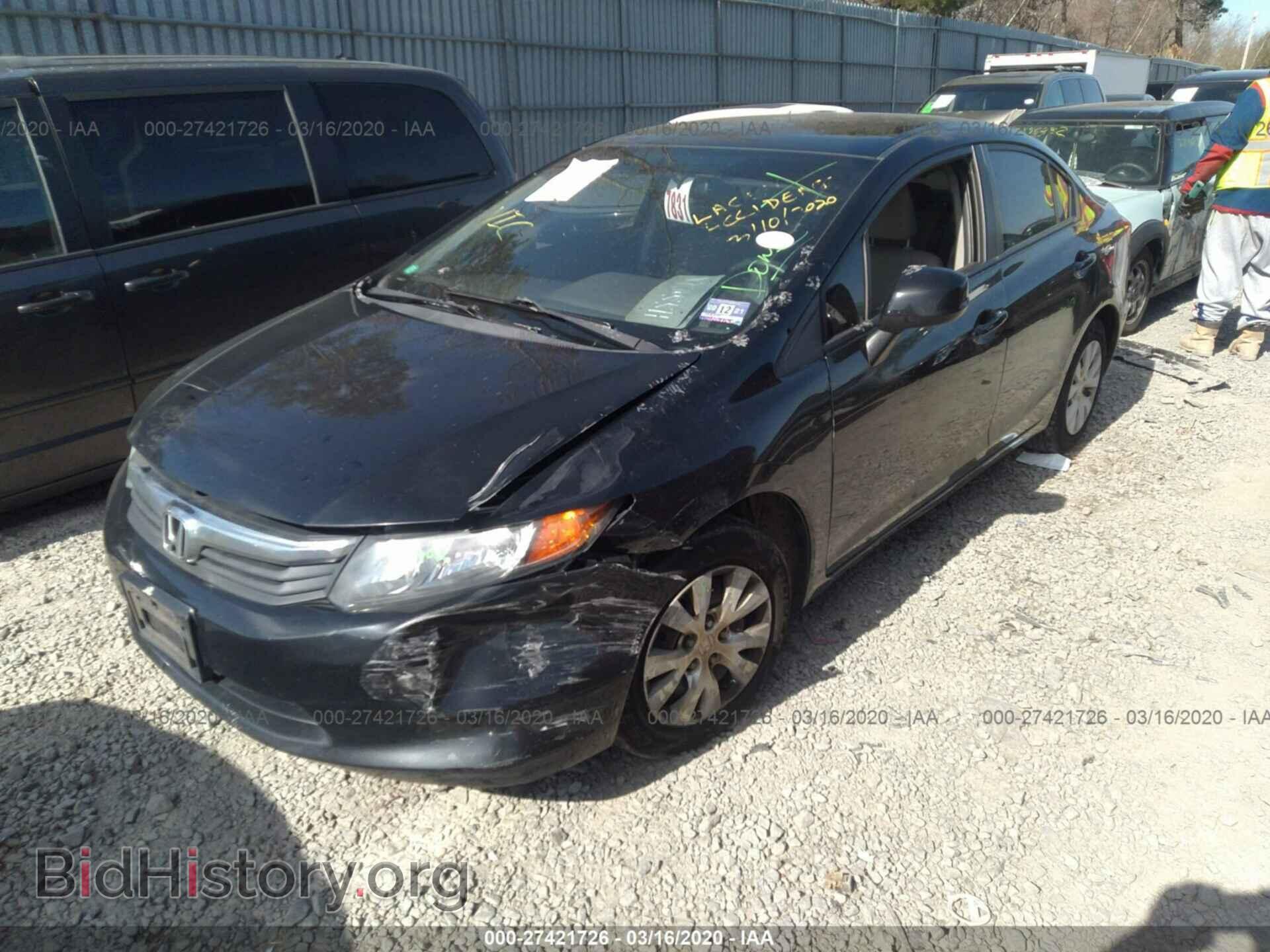 2012 HONDA CIVIC - VIN: 19XFB2F55CE389894 - Фото 2