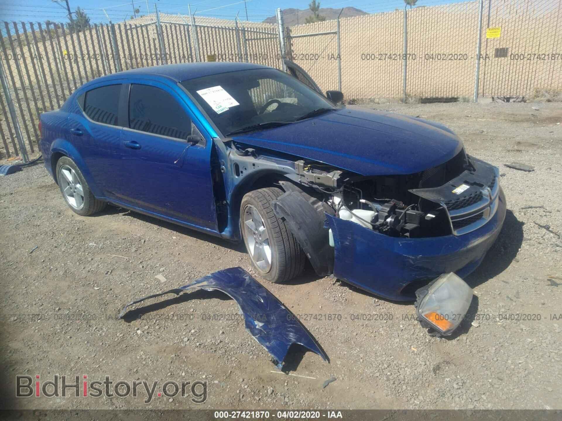 Фотография 1C3CDZABXDN564015 - DODGE AVENGER 2013