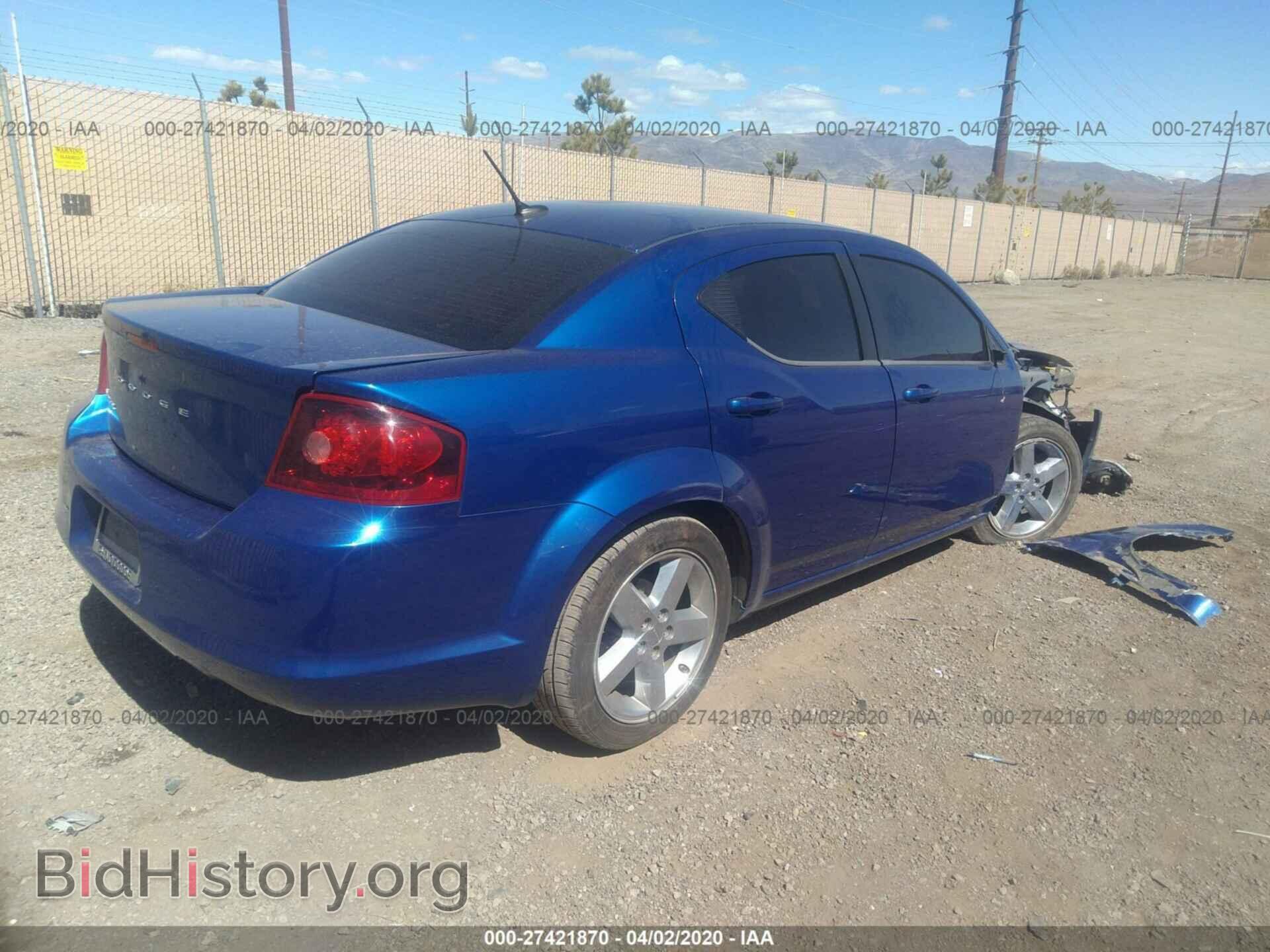 2013 DODGE AVENGER - VIN: 1C3CDZABXDN564015 - Фото 4