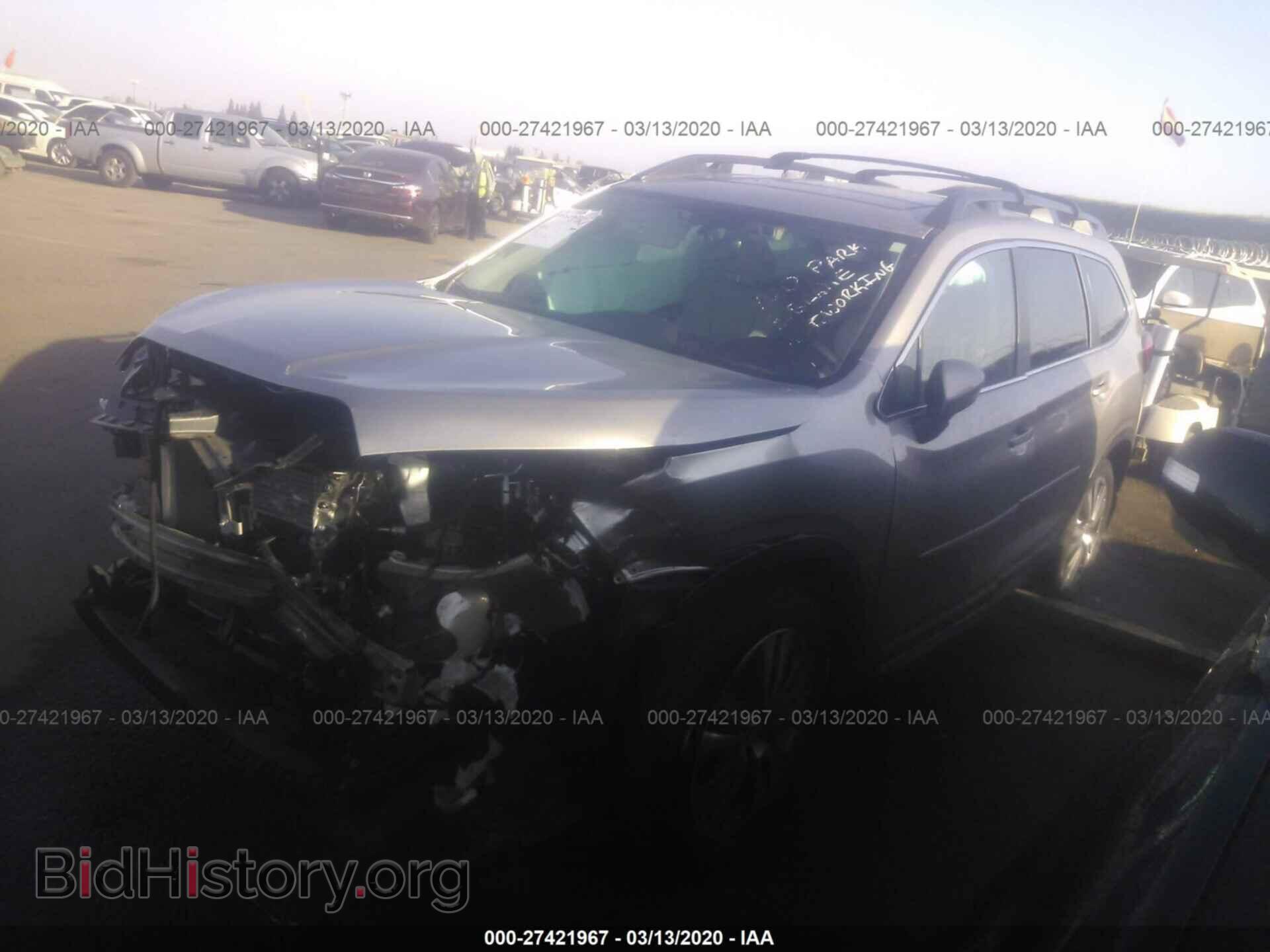 2019 SUBARU ASCENT - VIN: 4S4WMAPD9K3436968 - Фото 2