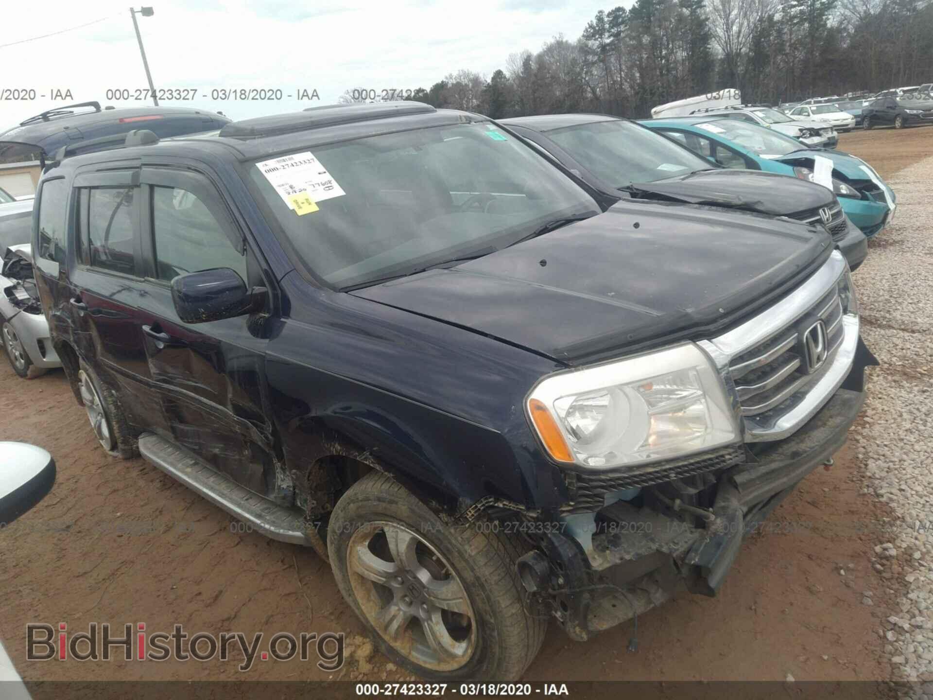 Фотография 5FNYF3H57EB003232 - HONDA PILOT 2014