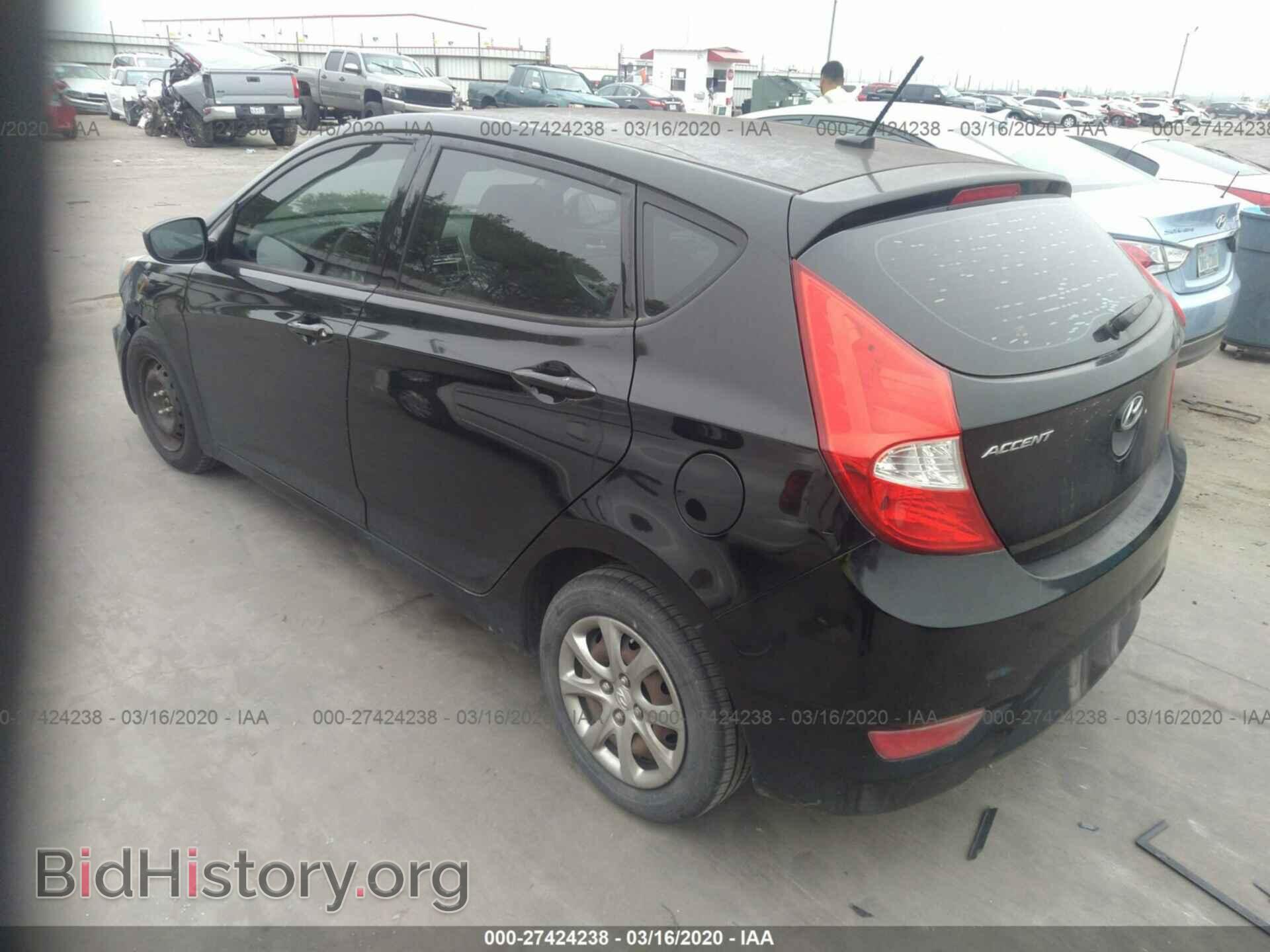 2013 HYUNDAI ACCENT - VIN: KMHCT5AE4DU100138 - Фото 3