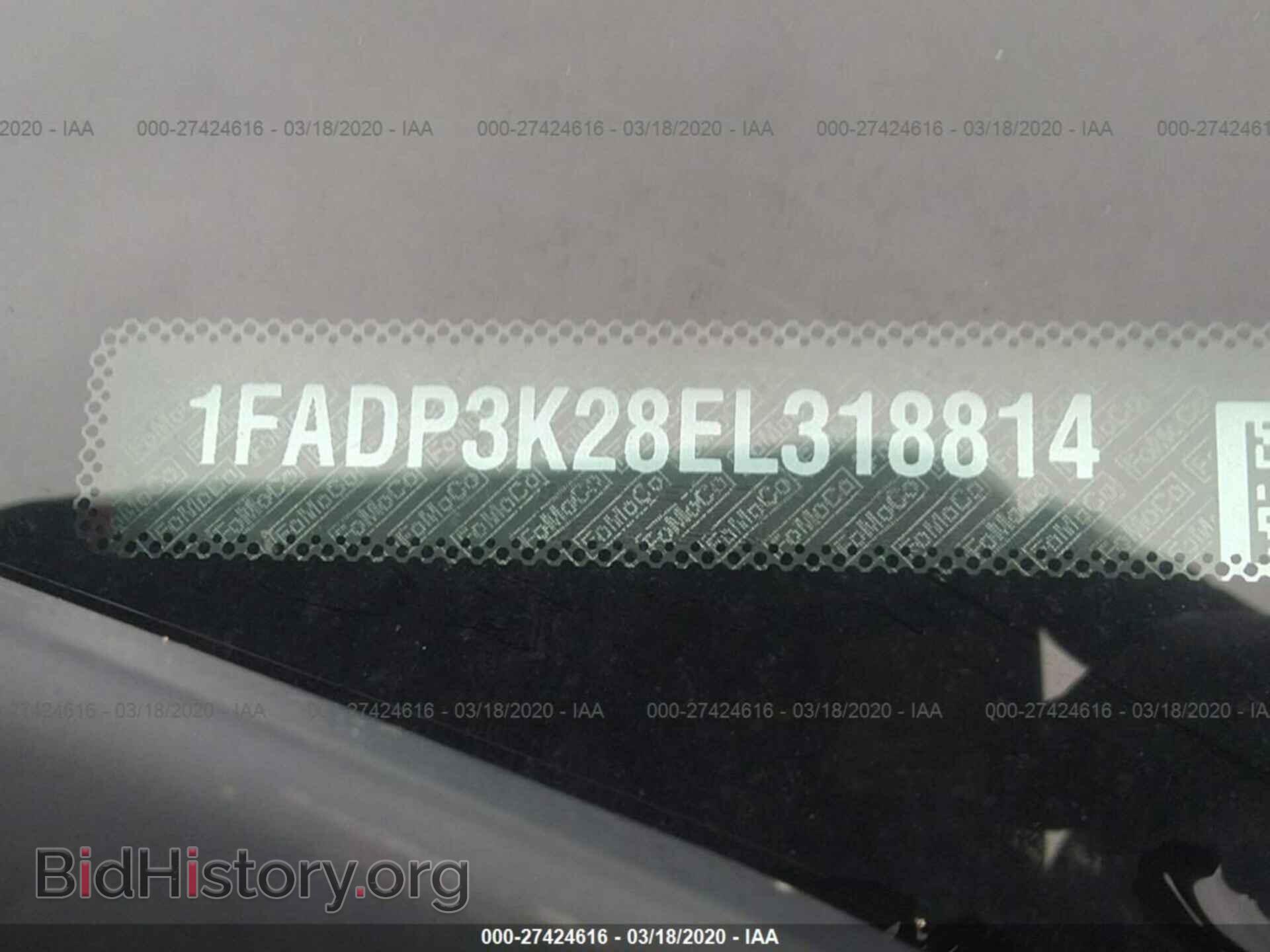 2014 FORD FOCUS - VIN: 1FADP3K28EL318814 - Фото 9