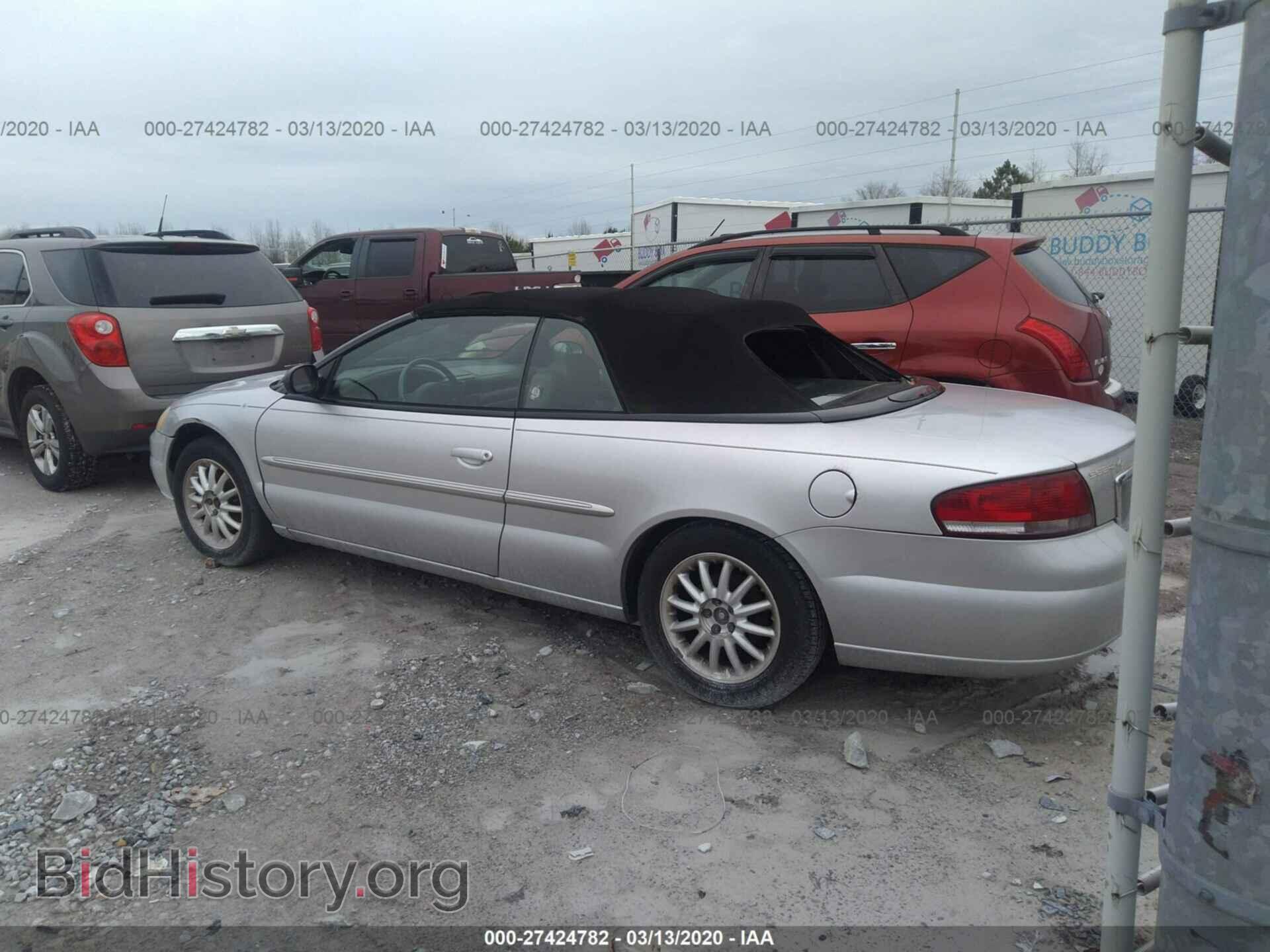 2002 CHRYSLER SEBRING - VIN: 1C3EL55R02N262127 - Фото 3