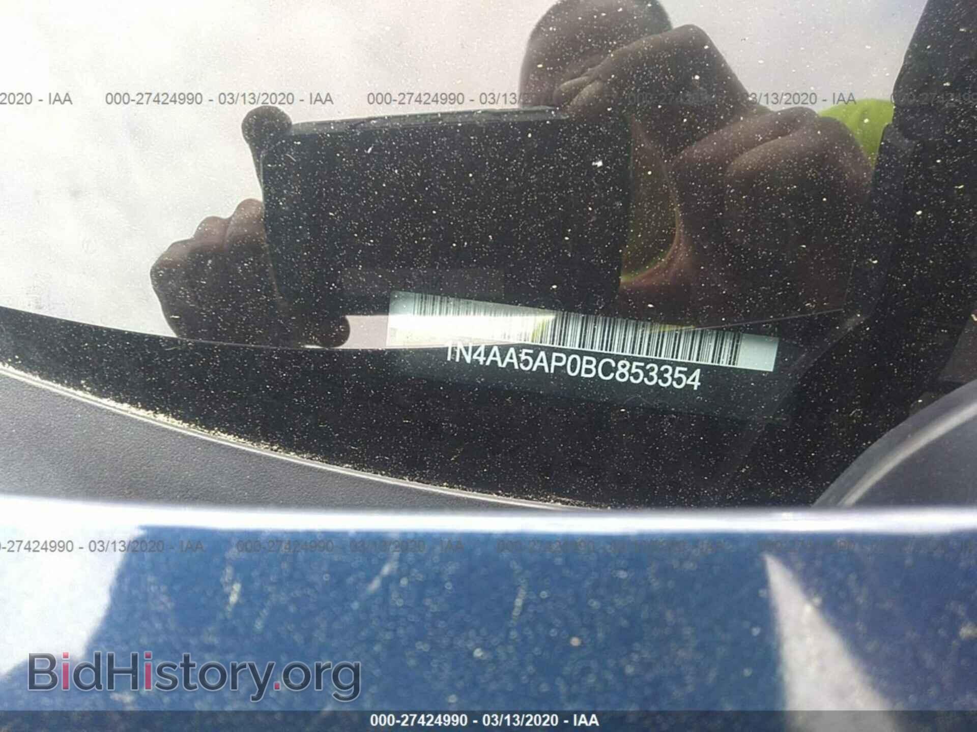 2011 NISSAN MAXIMA - VIN: 1N4AA5AP0BC853354 - Фото 9
