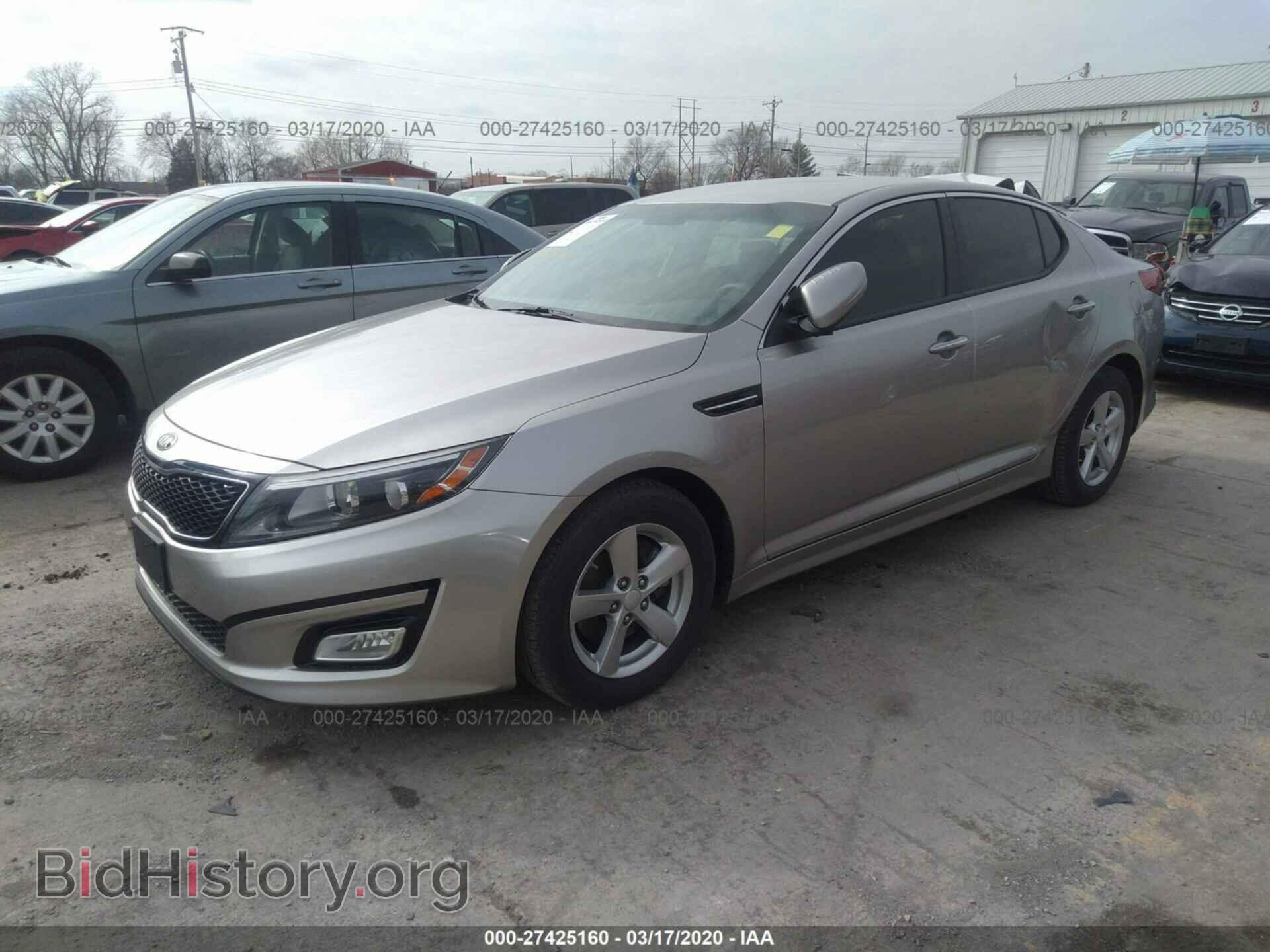 2014 KIA OPTIMA - VIN: KNAGM4A79E5452607 - Фото 2