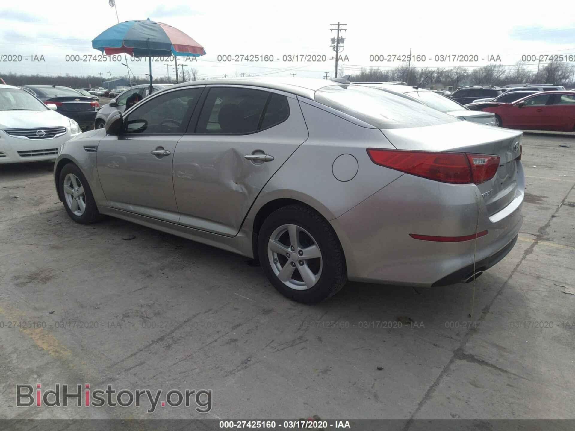 2014 KIA OPTIMA - VIN: KNAGM4A79E5452607 - Фото 3