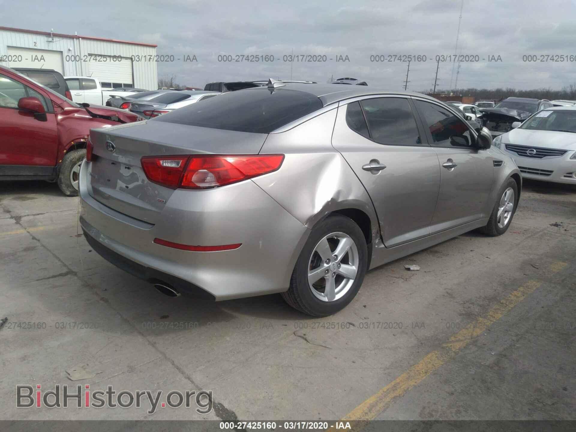 2014 KIA OPTIMA - VIN: KNAGM4A79E5452607 - Фото 4