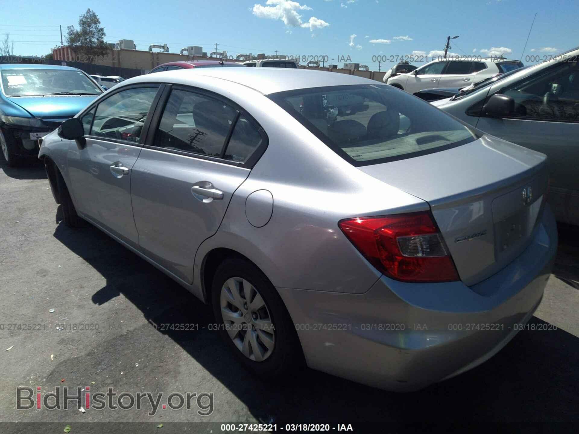 2012 HONDA CIVIC - VIN: 19XFB2F50CE349559 - Фото 3