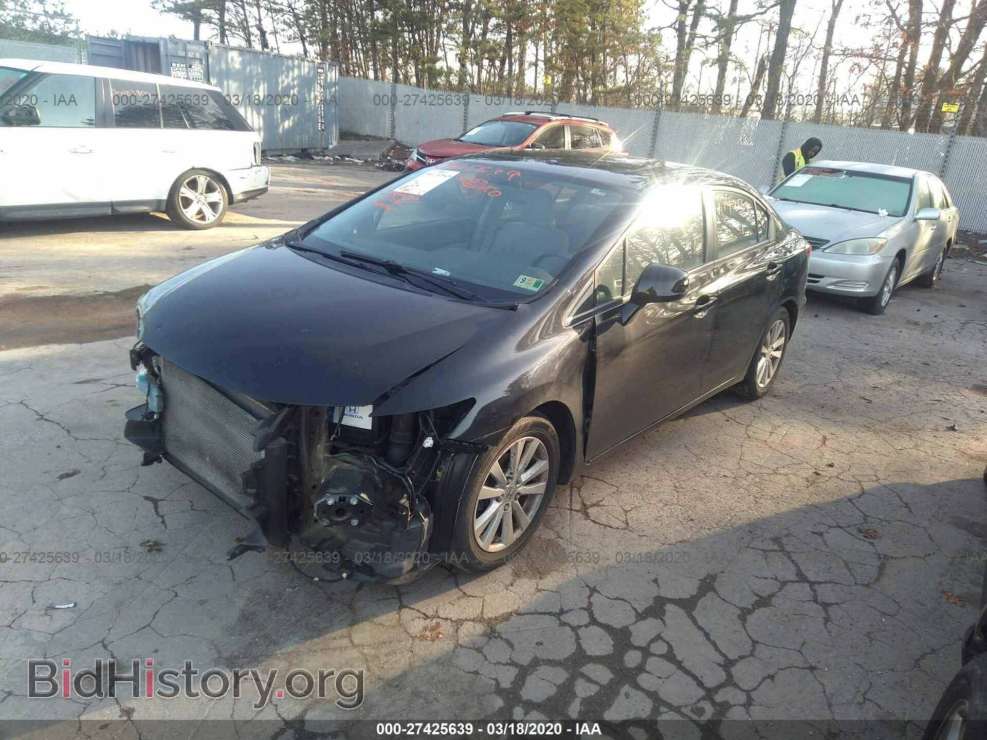 2012 HONDA CIVIC - VIN: 2HGFB2F88CH519442 - Фото 2