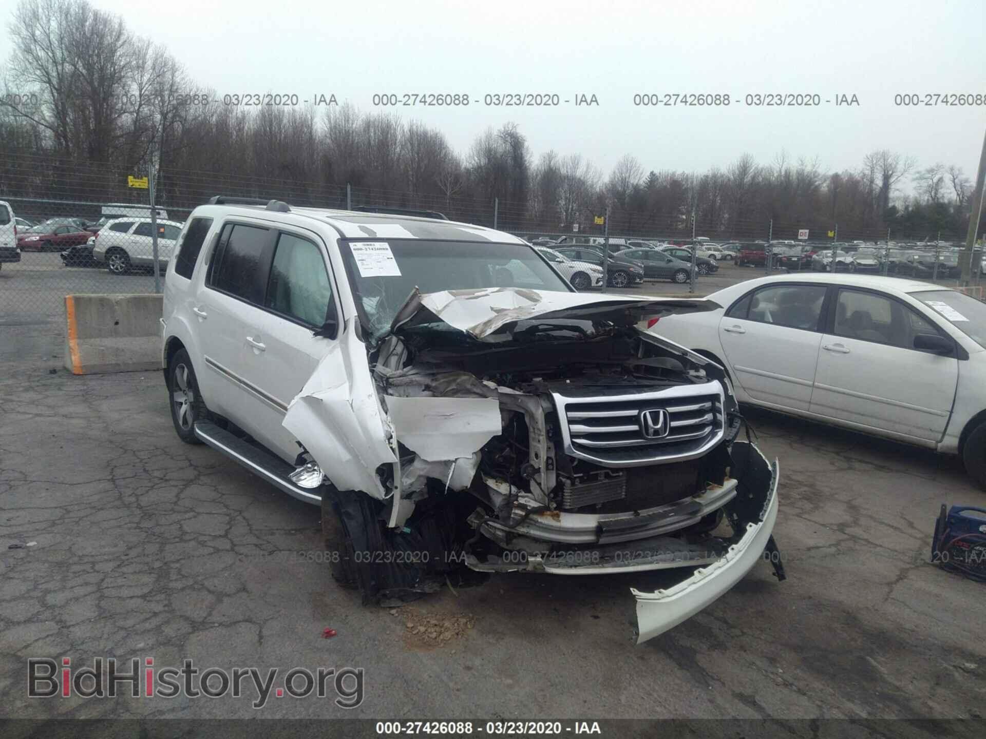 Photo 5FNYF4H96CB019072 - HONDA PILOT 2012