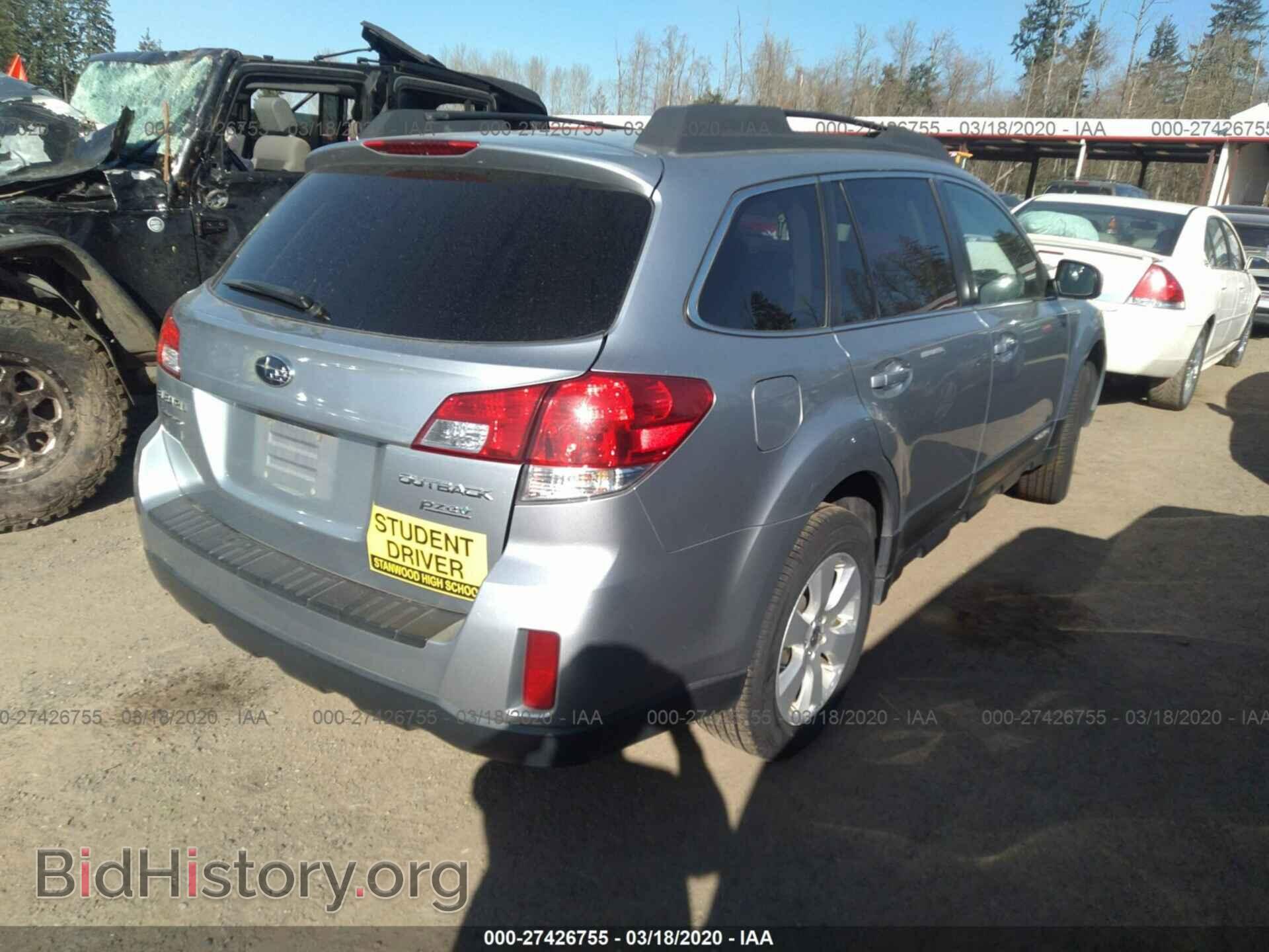 2012 SUBARU OUTBACK - VIN: 4S4BRBCC7C3224655 - Фото 4