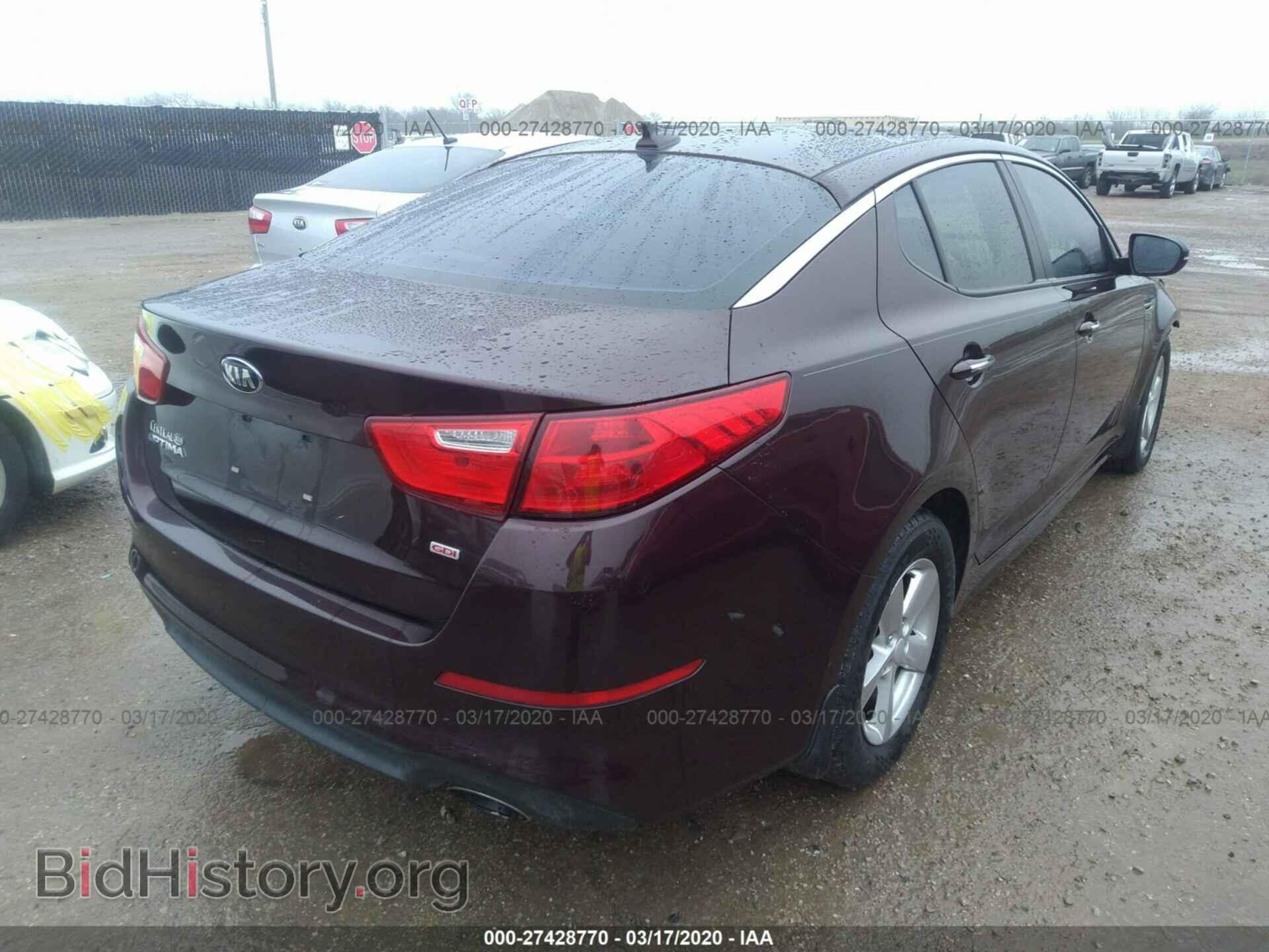 2015 KIA OPTIMA - VIN: 5XXGM4A72FG468910 - Photo 4