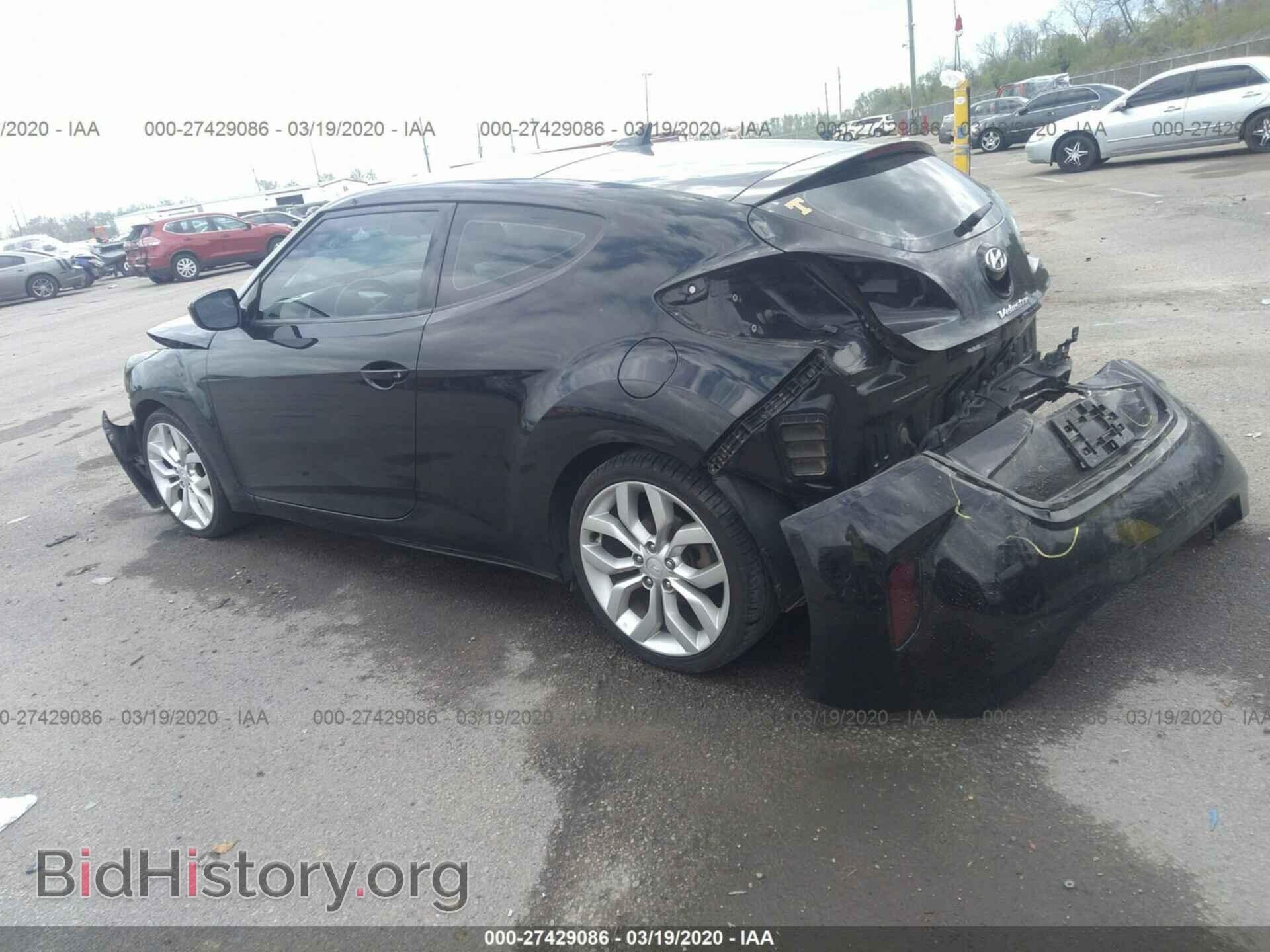 2013 HYUNDAI VELOSTER - VIN: KMHTC6AD9DU165452 - Фото 3