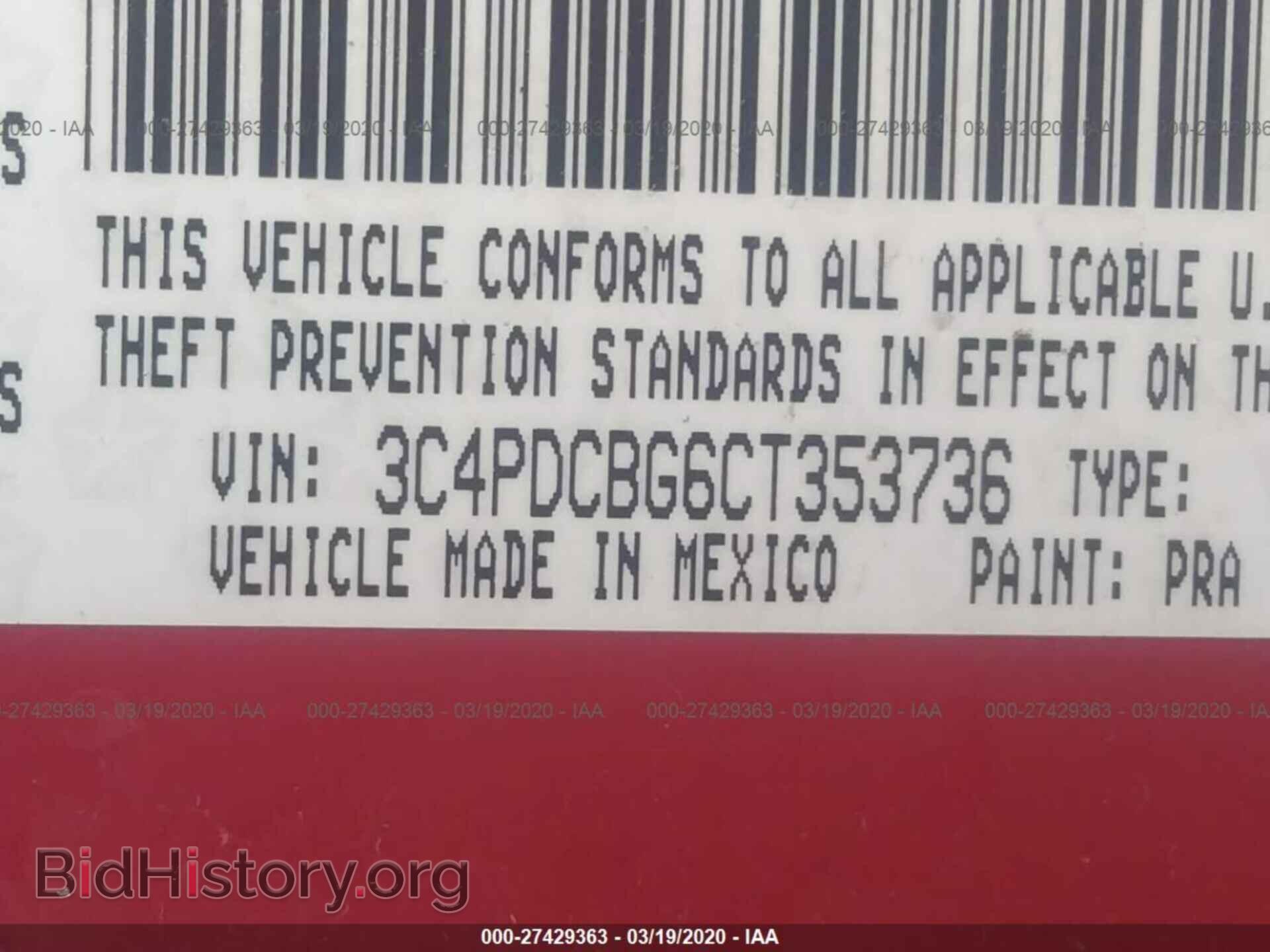 2012 DODGE JOURNEY - VIN: 3C4PDCBG6CT353736 - Photo 9