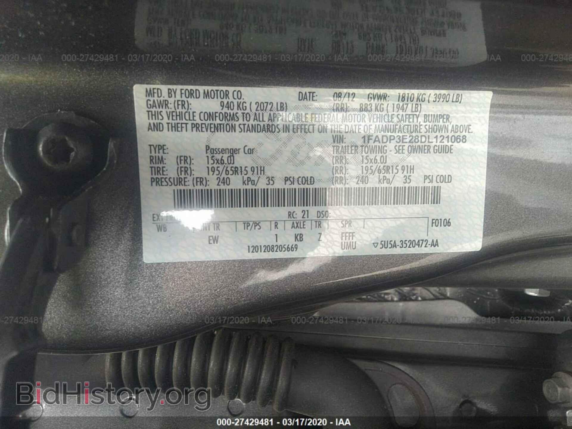 2013 FORD FOCUS - VIN: 1FADP3E28DL121068 - Photo 9