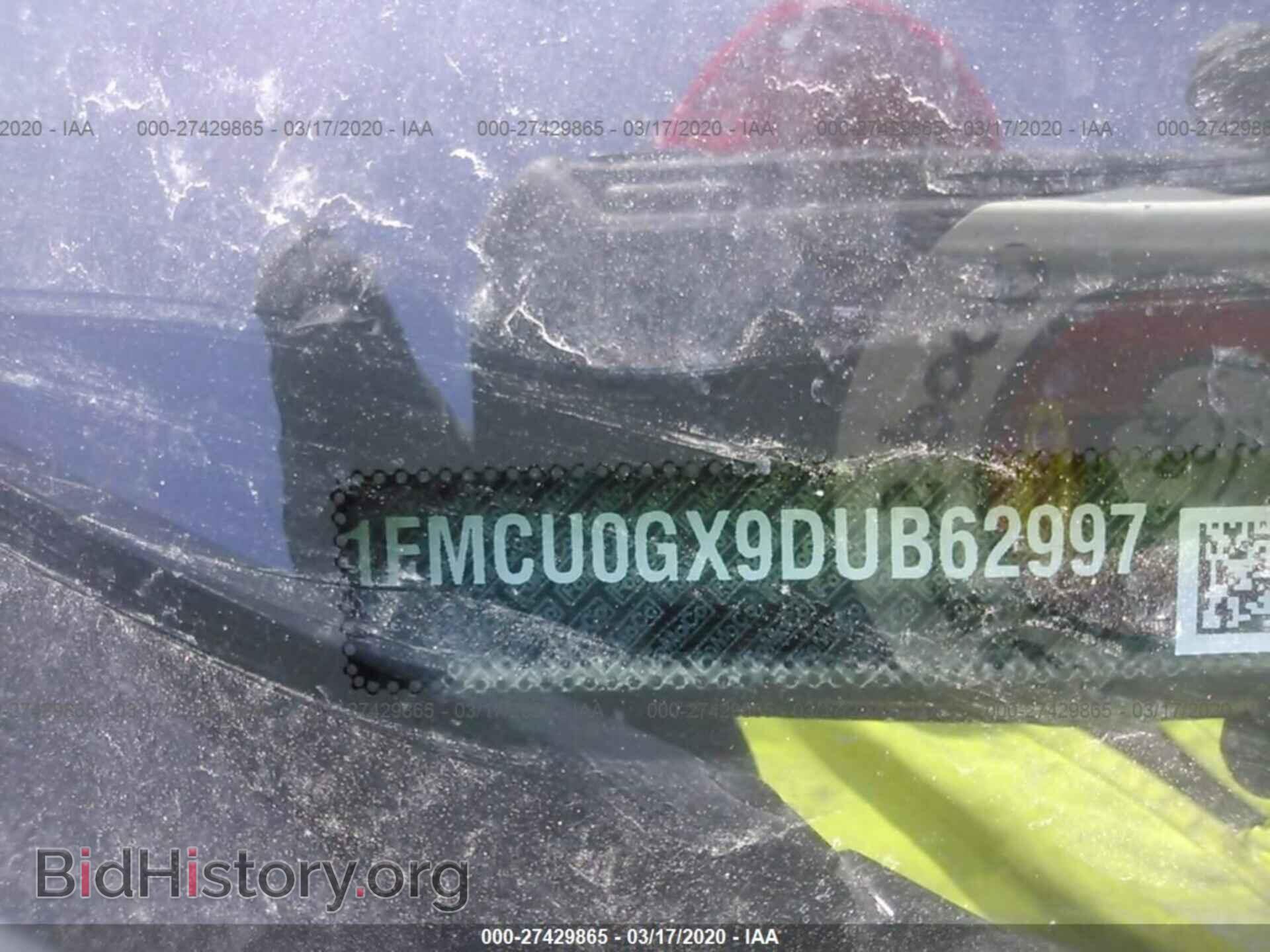 2013 FORD ESCAPE - VIN: 1FMCU0GX9DUB62997 - Фото 9
