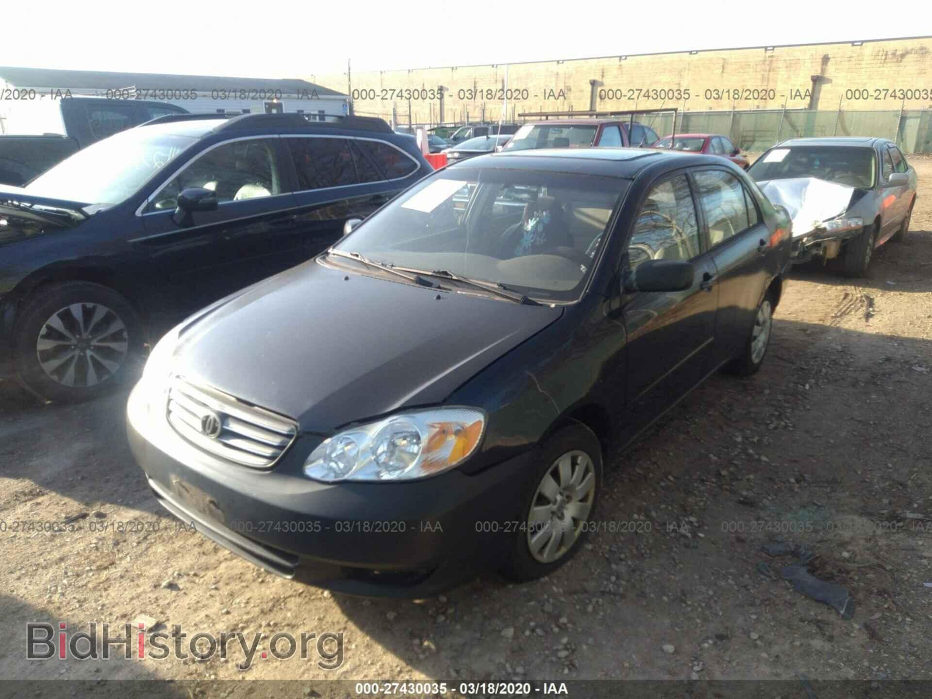 2003 TOYOTA COROLLA - VIN: 2T1BR32E23C008927 - Photo 2