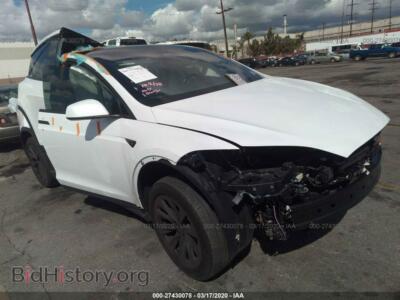 2018 Tesla MODEL X, белый — VIN 5YJXCDE27JF090788, IAAI