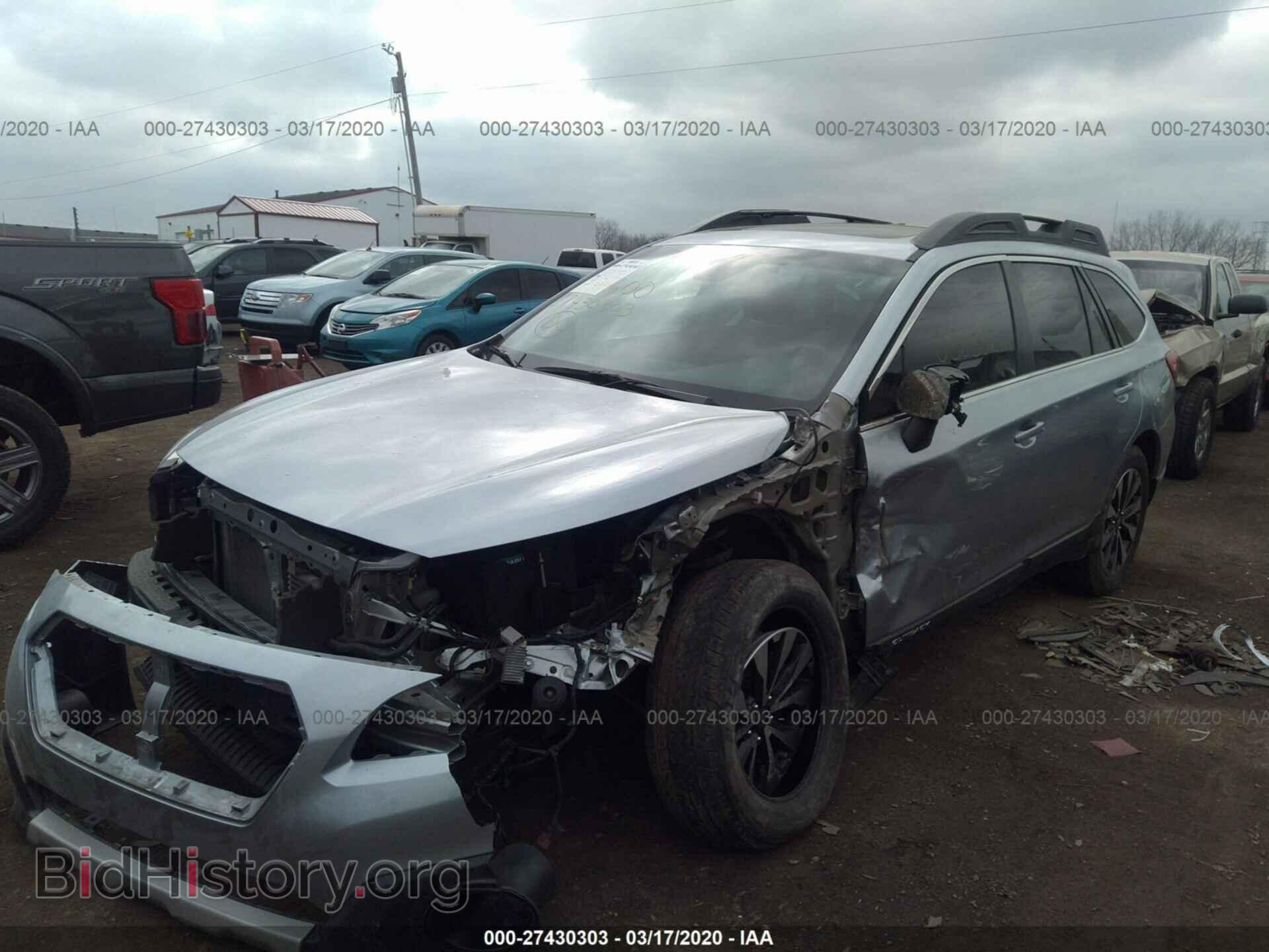 2017 SUBARU OUTBACK - VIN: 4S4BSANC6H3346734 - Фото 2