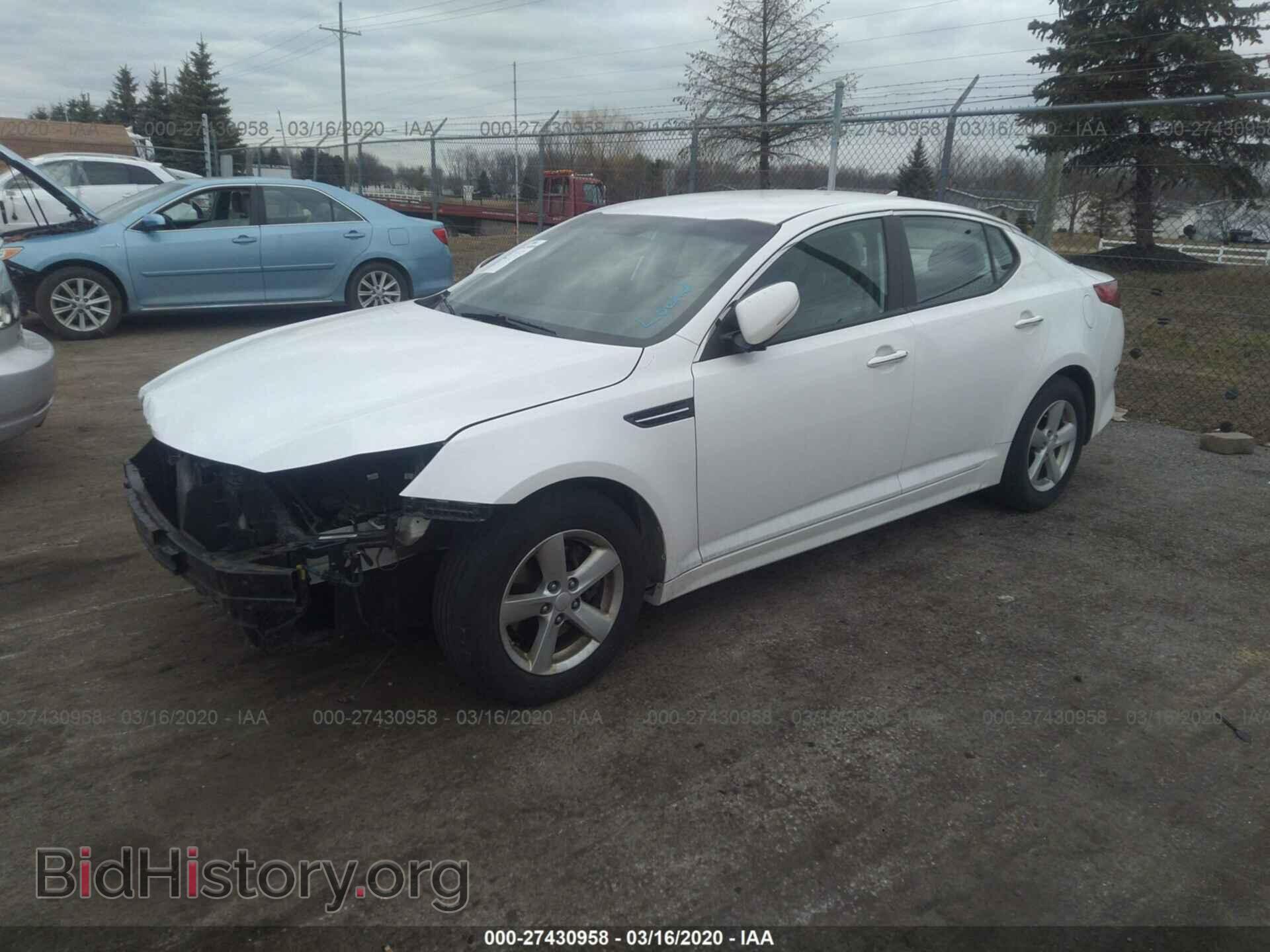 2015 KIA OPTIMA - VIN: KNAGM4A71F5573343 - Фото 2
