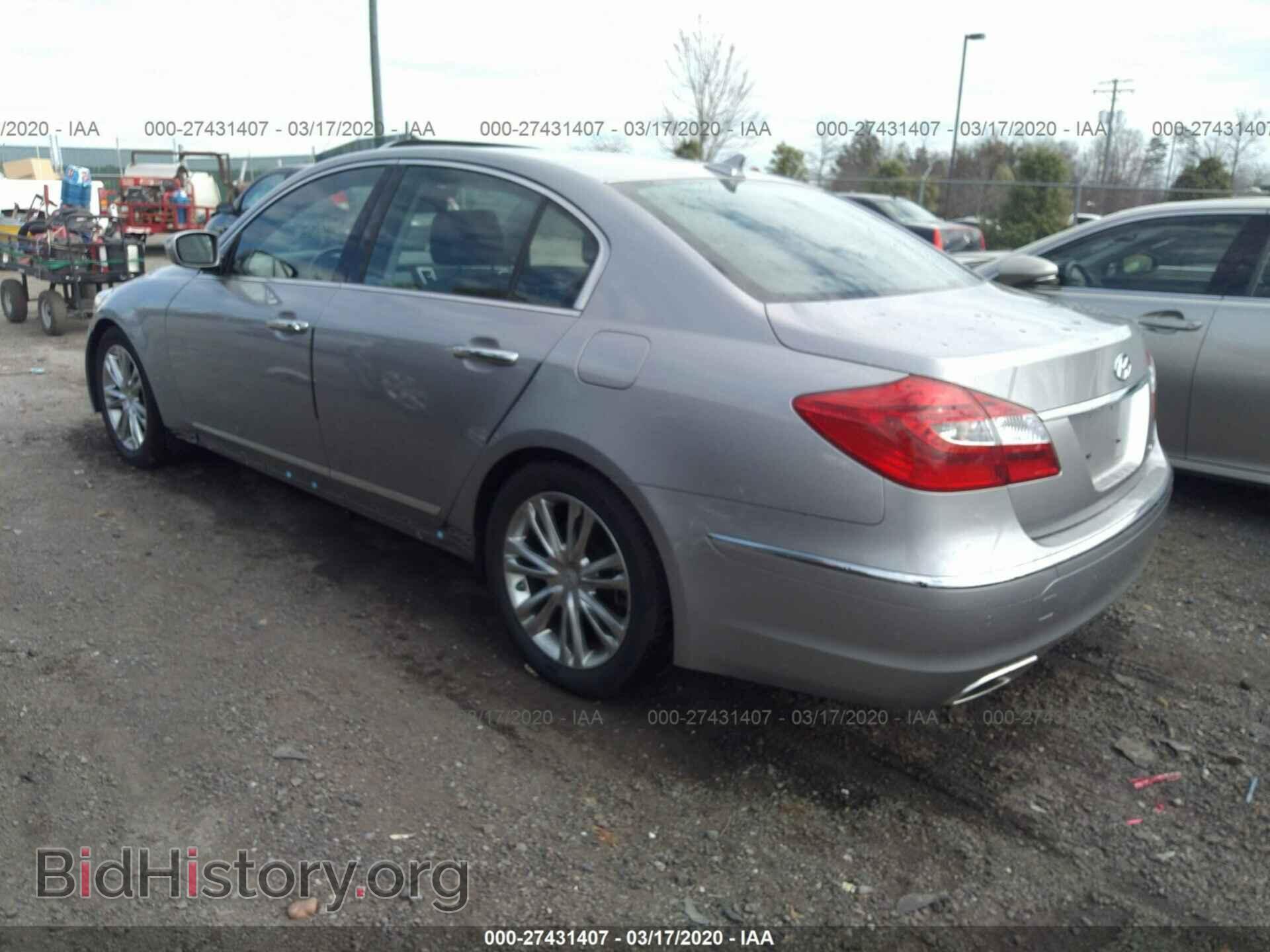 2012 HYUNDAI GENESIS - VIN: KMHGC4DF1CU155709 - Фото 3