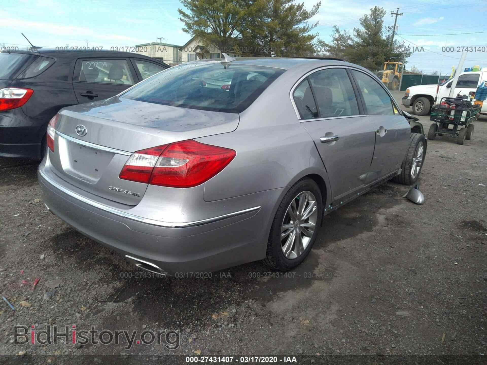 2012 HYUNDAI GENESIS - VIN: KMHGC4DF1CU155709 - Фото 4
