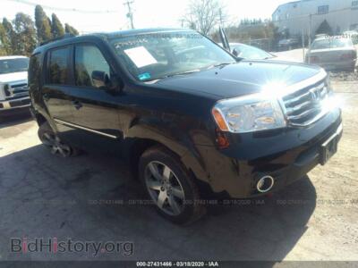 2014 Honda PILOT Touring, черный — VIN 5FNYF4H96EB029846, IAAI