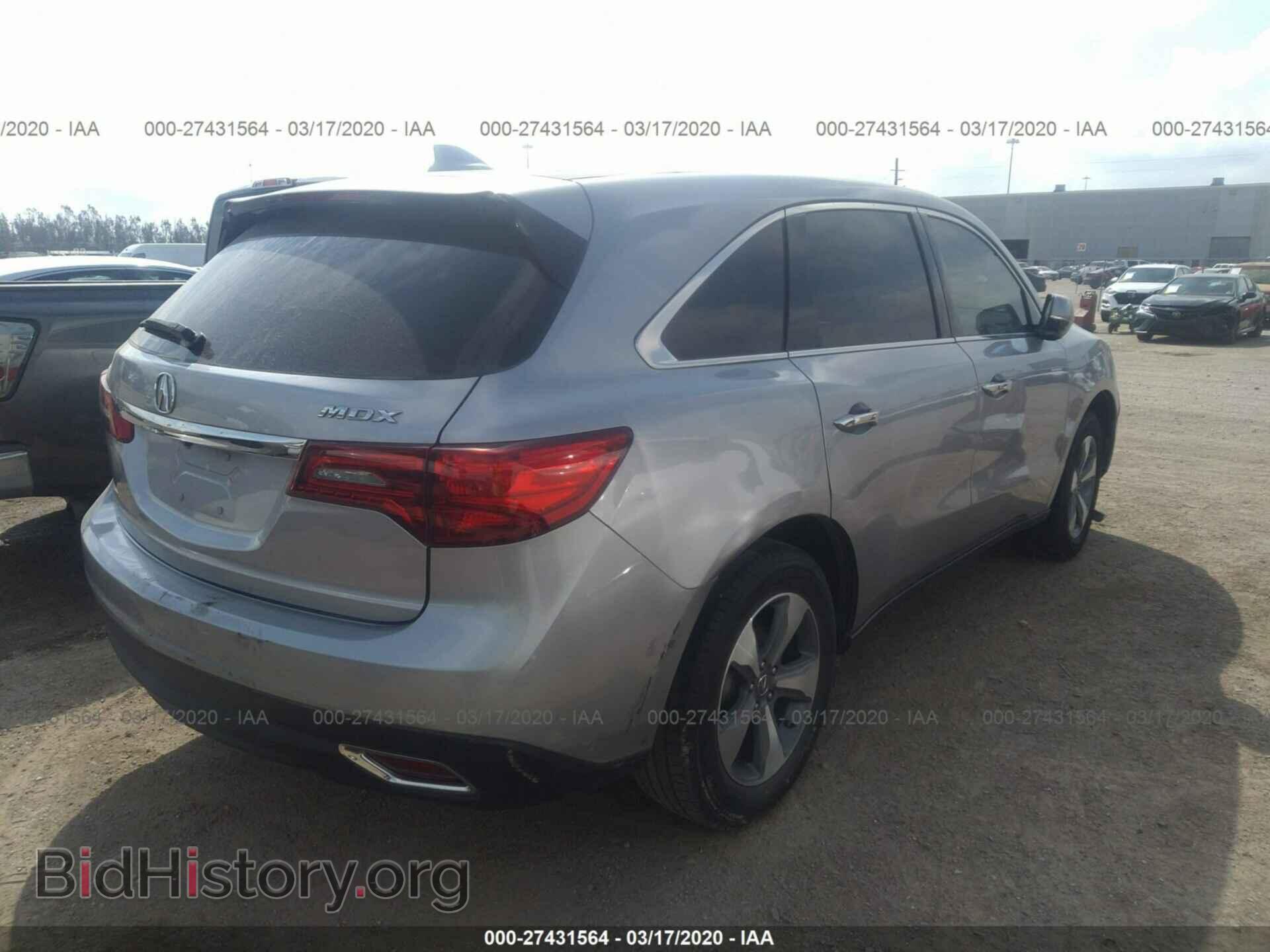 2016 ACURA MDX - VIN: 5FRYD3H20GB012979 - Фото 4