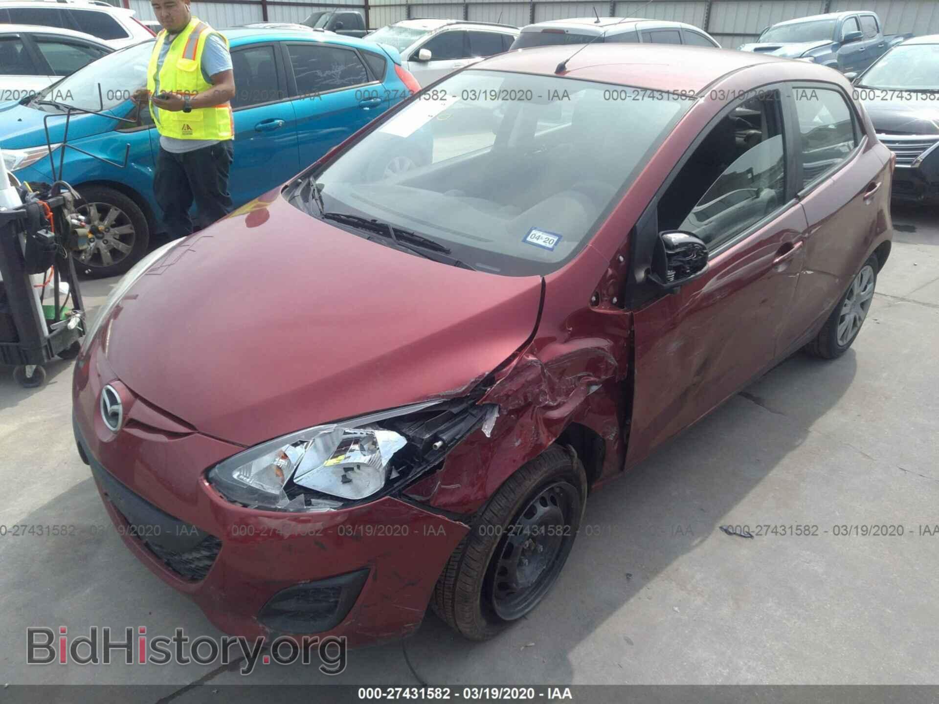 2014 MAZDA MAZDA2 - VIN: JM1DE1KY0E0176937 - Фото 2