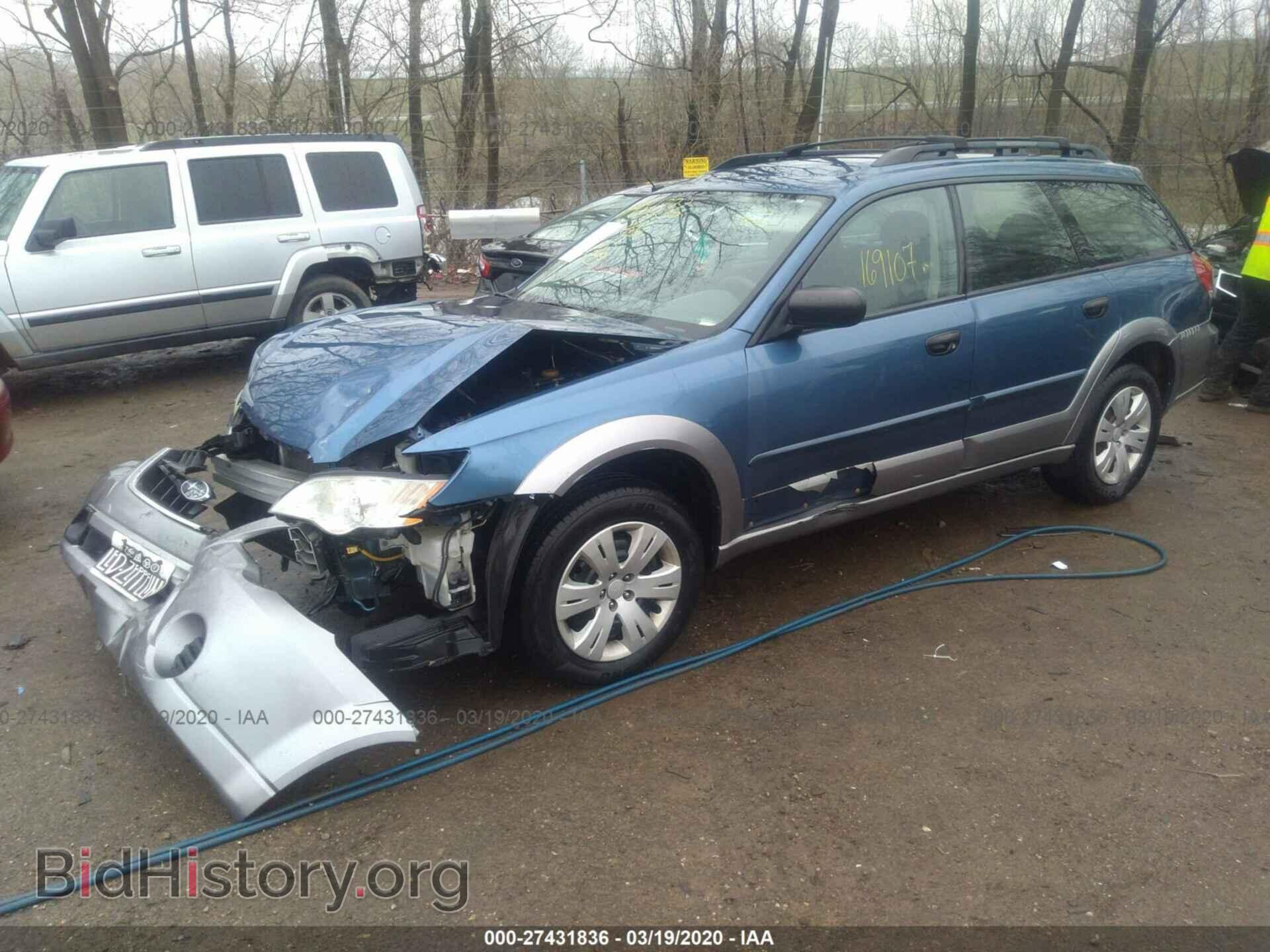 2008 SUBARU OUTBACK - VIN: 4S4BP60C587332161 - Фото 2