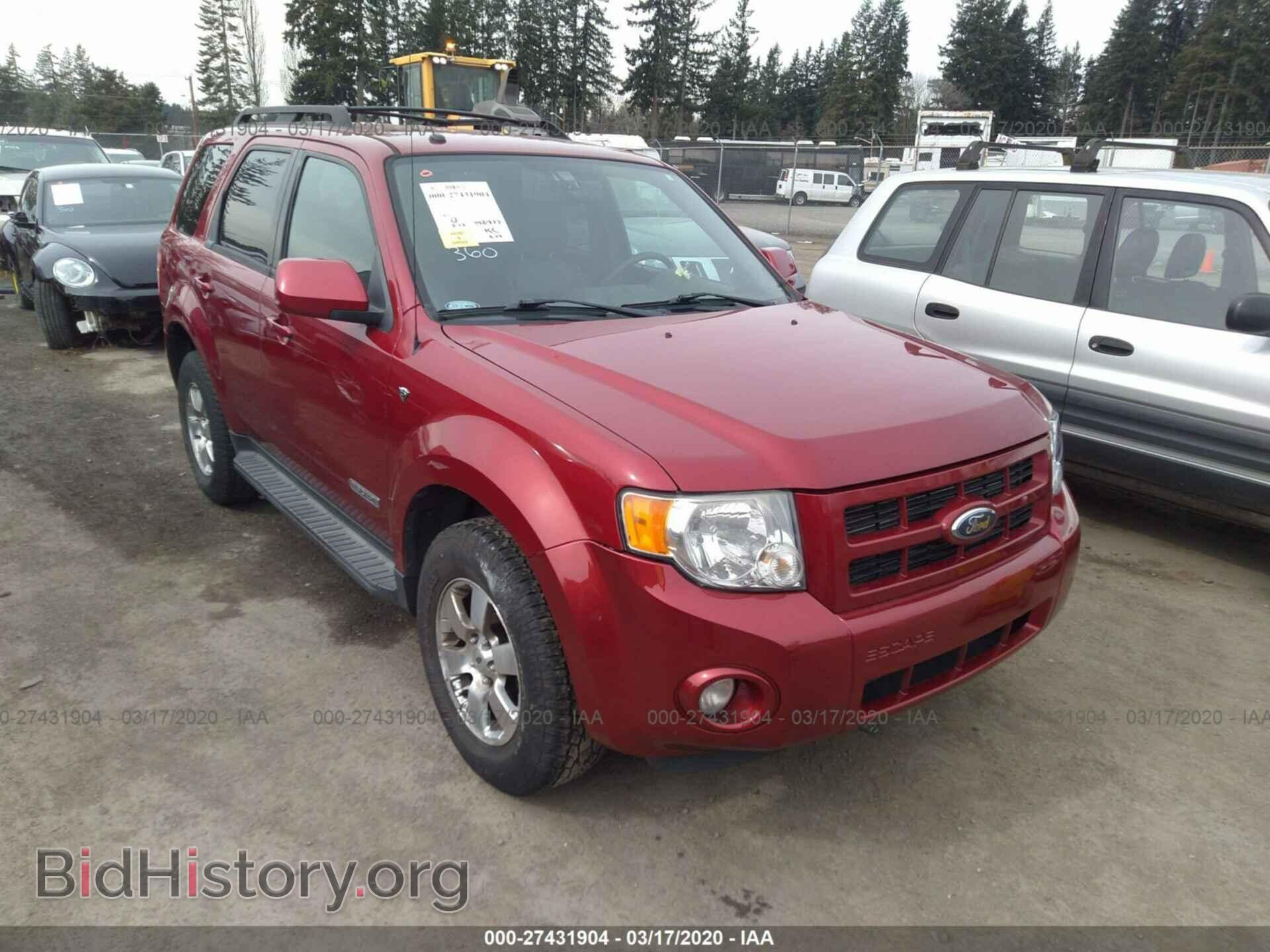 Фотография 1FMCU94168KB26125 - FORD ESCAPE 2008
