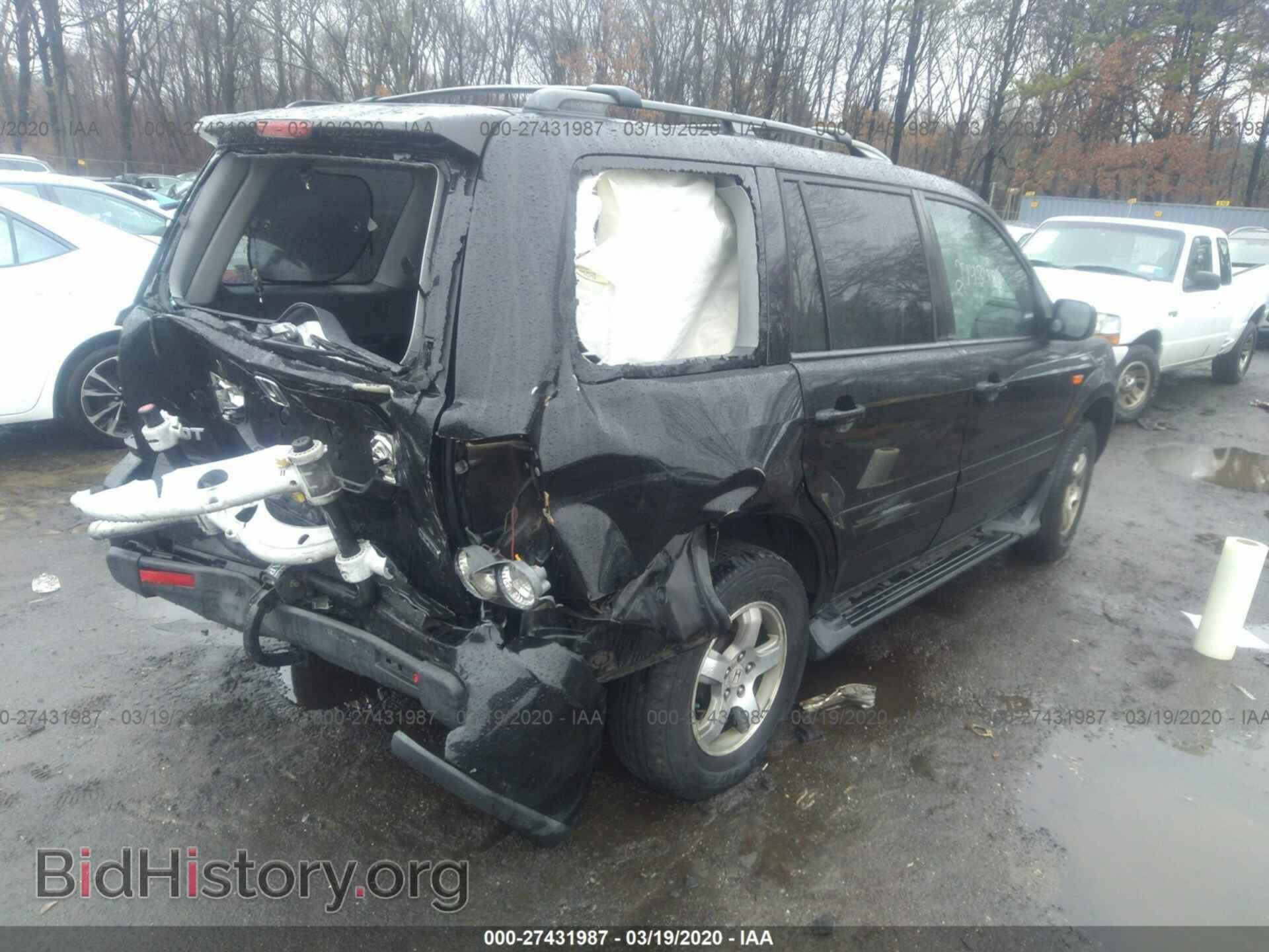 2007 HONDA PILOT - VIN: 2HKYF18487H507580 - Фото 4