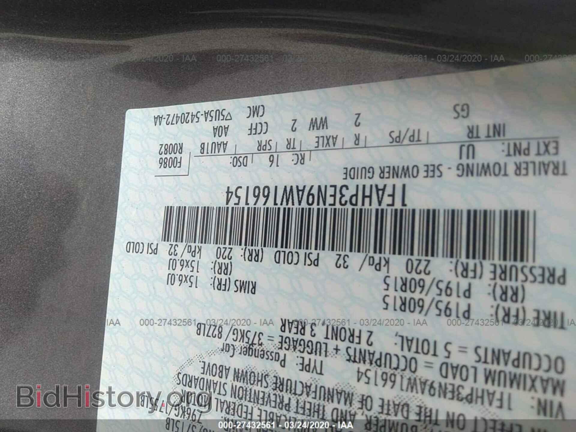 2010 FORD FOCUS - VIN: 1FAHP3EN9AW166154 - Фото 9