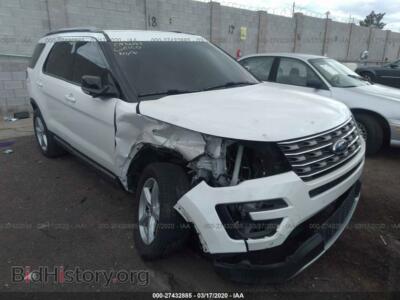 2016 Ford EXPLORER XLT, white — VIN 1FM5K8DH3GGC87975, IAAI