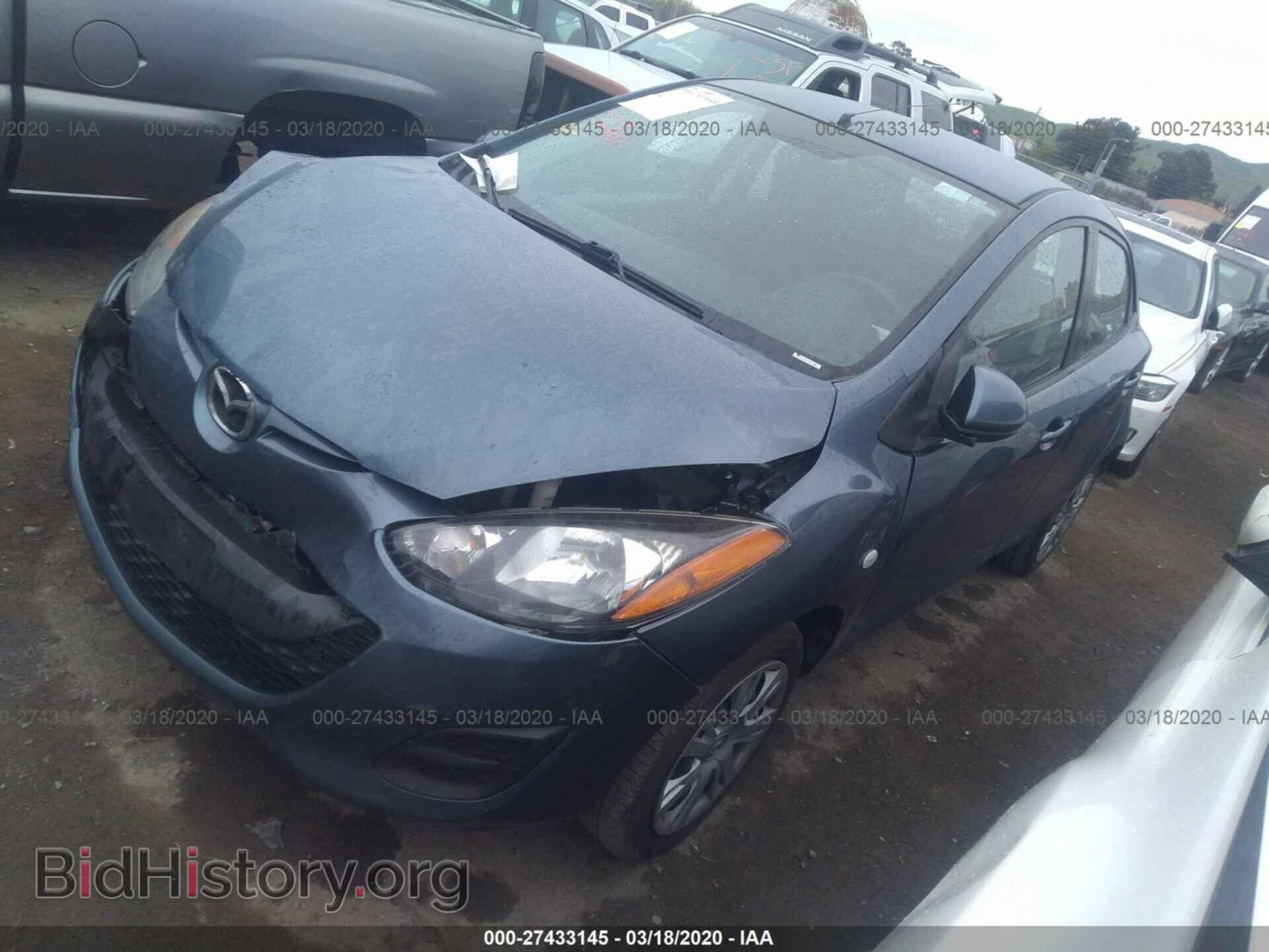 2014 MAZDA MAZDA2 - VIN: JM1DE1KZ4E0171992 - Фото 2