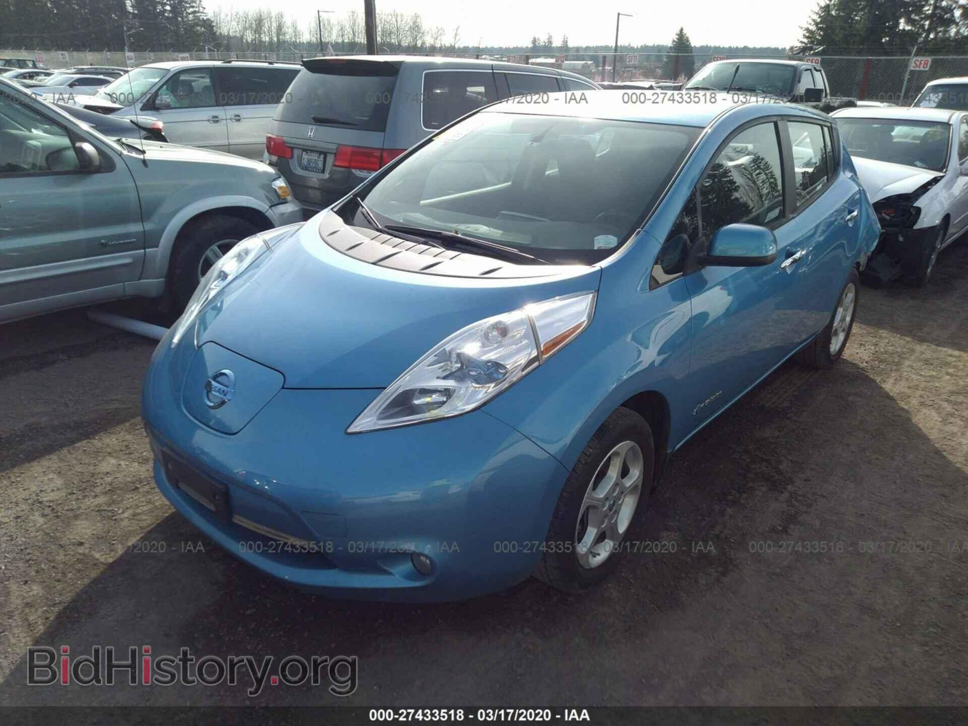 2013 NISSAN LEAF - VIN: 1N4AZ0CP9DC406159 - Фото 2