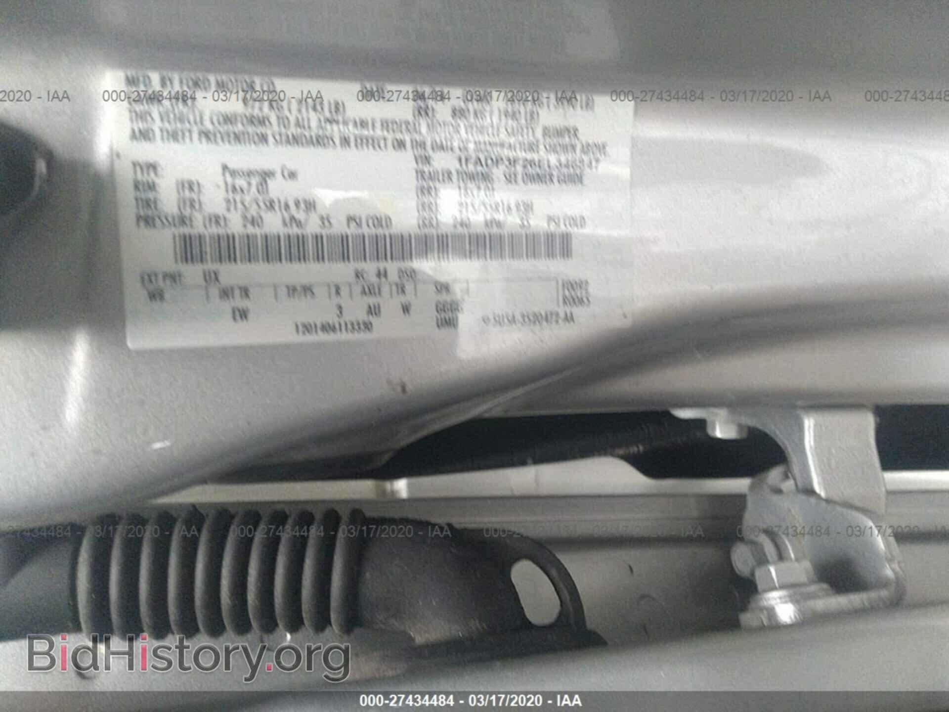 2014 FORD FOCUS - VIN: 1FADP3F26EL346847 - Фото 9