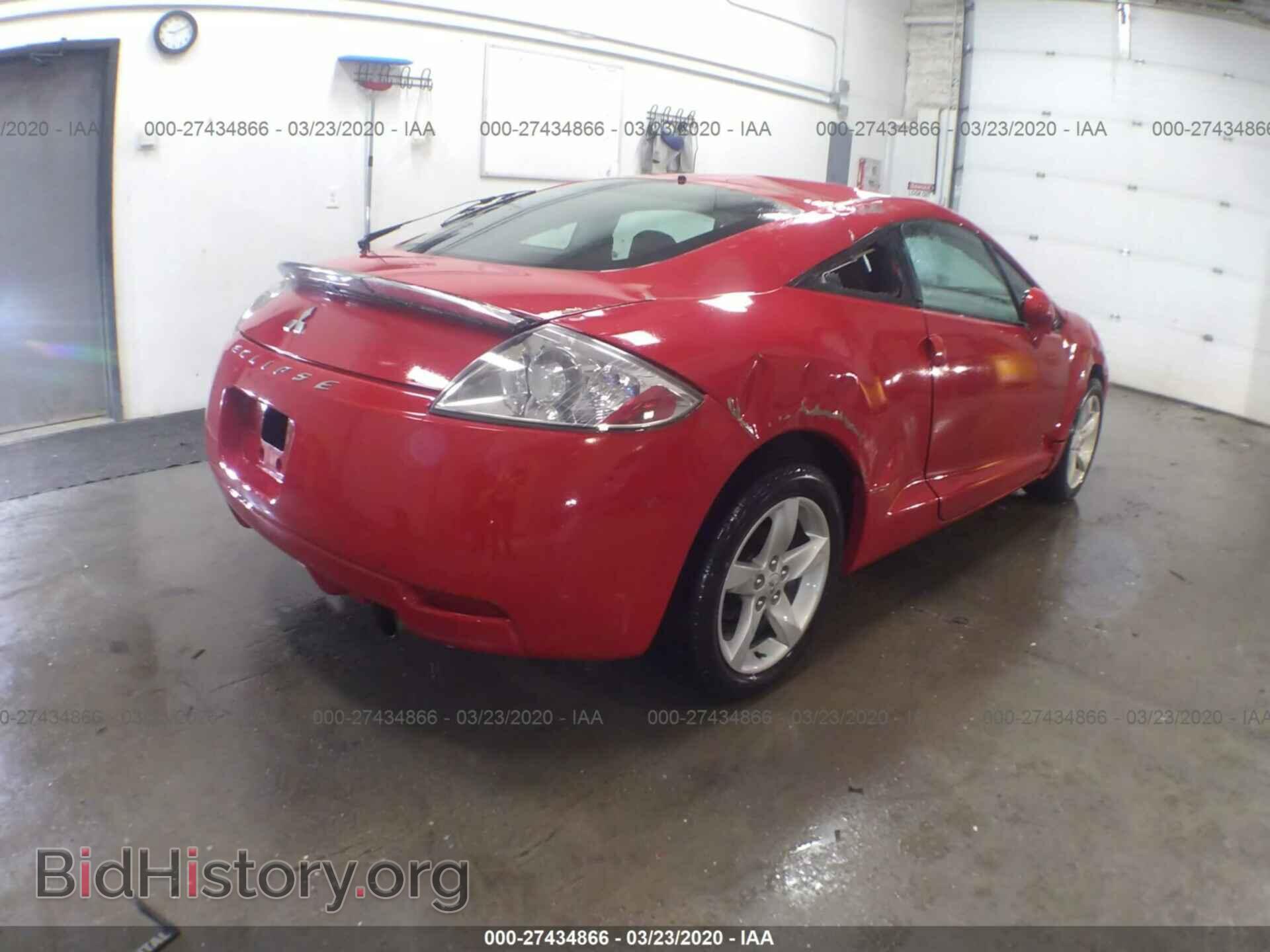 2007 MITSUBISHI ECLIPSE - VIN: 4A3AK24F17E008644 - Фото 4