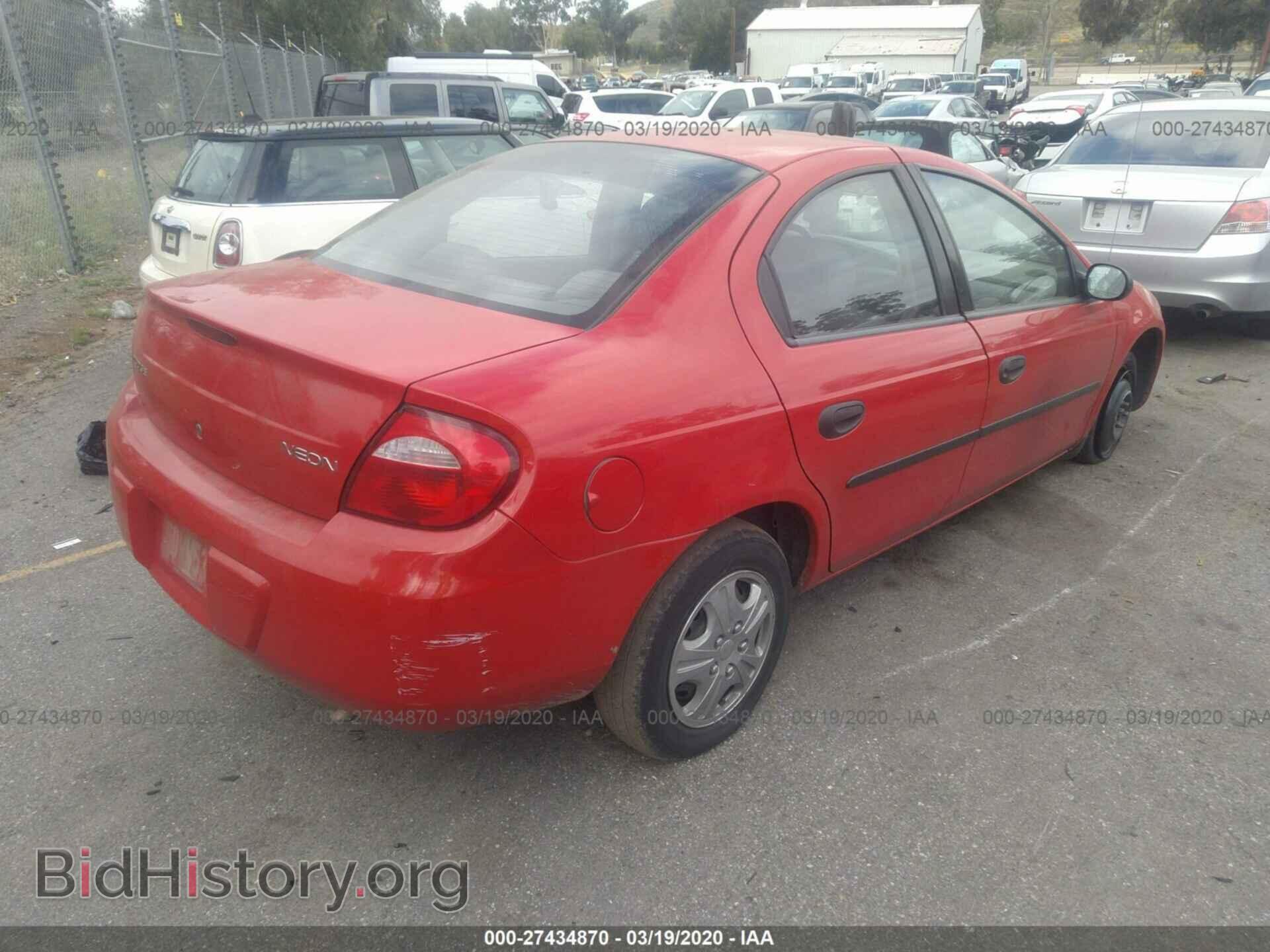 2004 DODGE NEON - VIN: 1B3ES26C14D542740 - Фото 4
