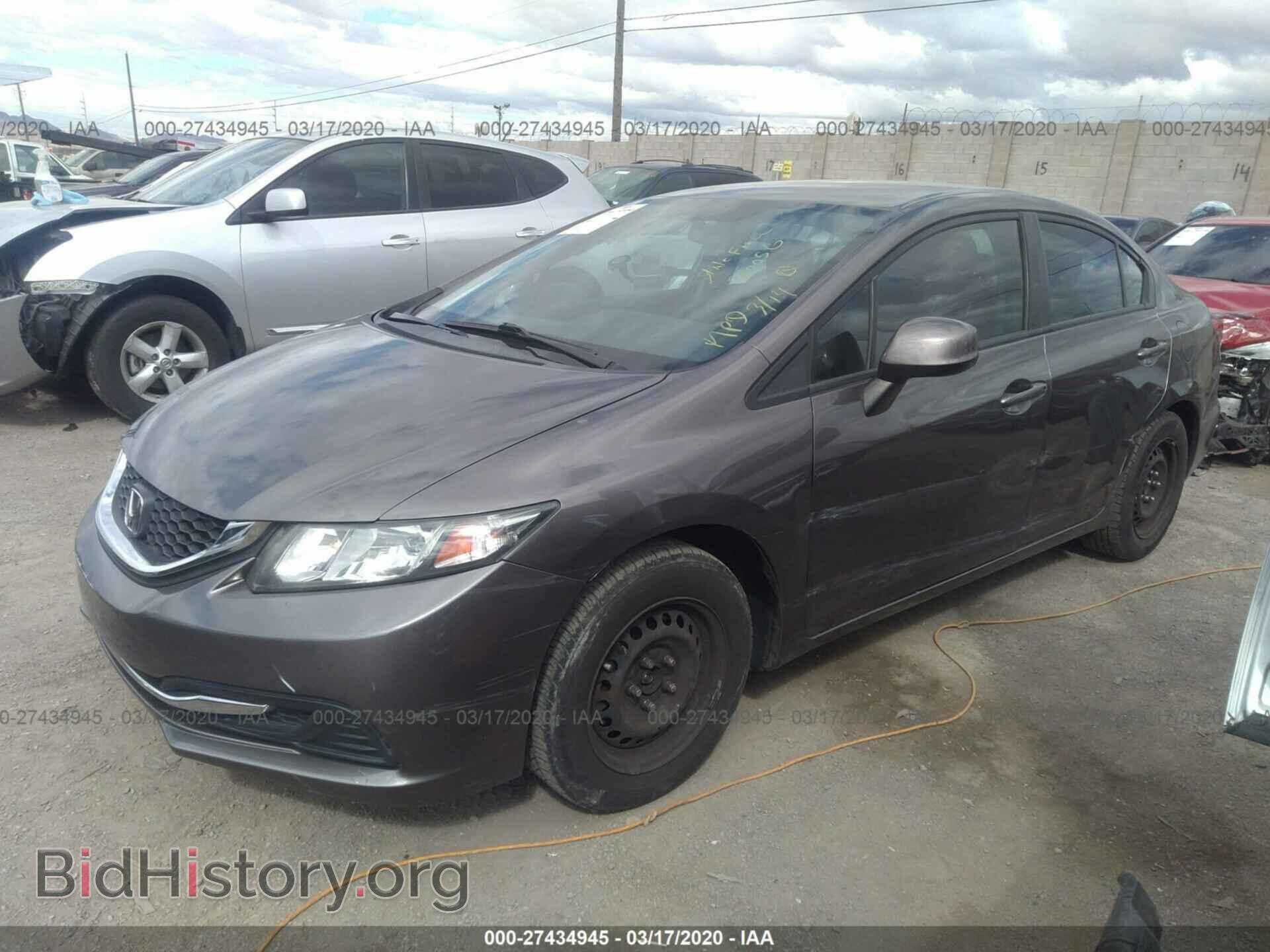 2013 HONDA CIVIC - VIN: 19XFB2F52DE023263 - Фото 2