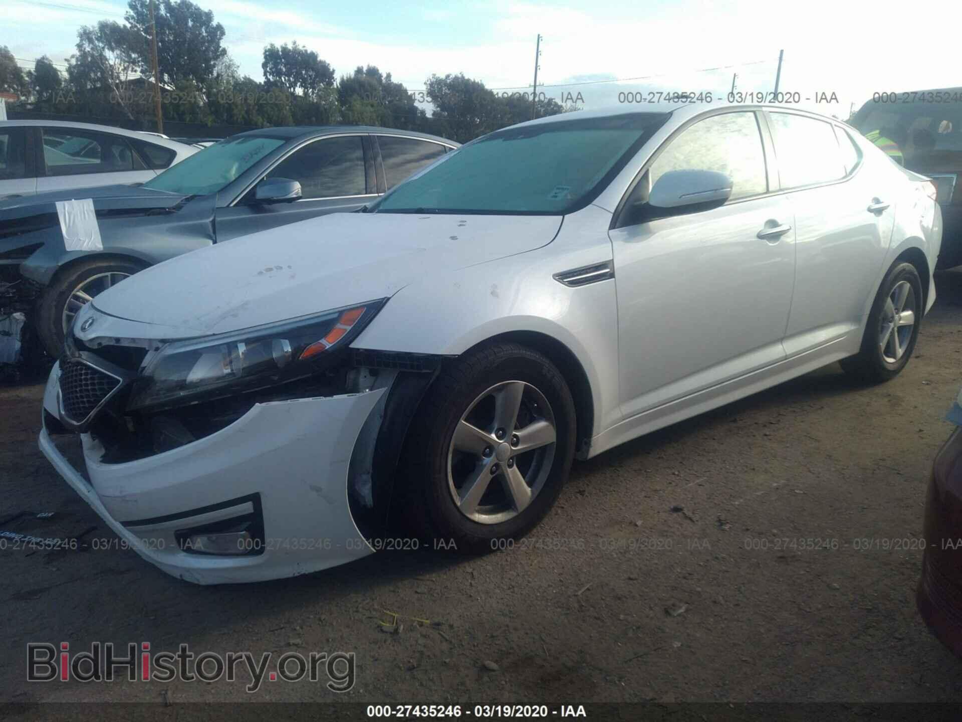 2015 KIA OPTIMA - VIN: KNAGM4A77F5661779 - Фото 2