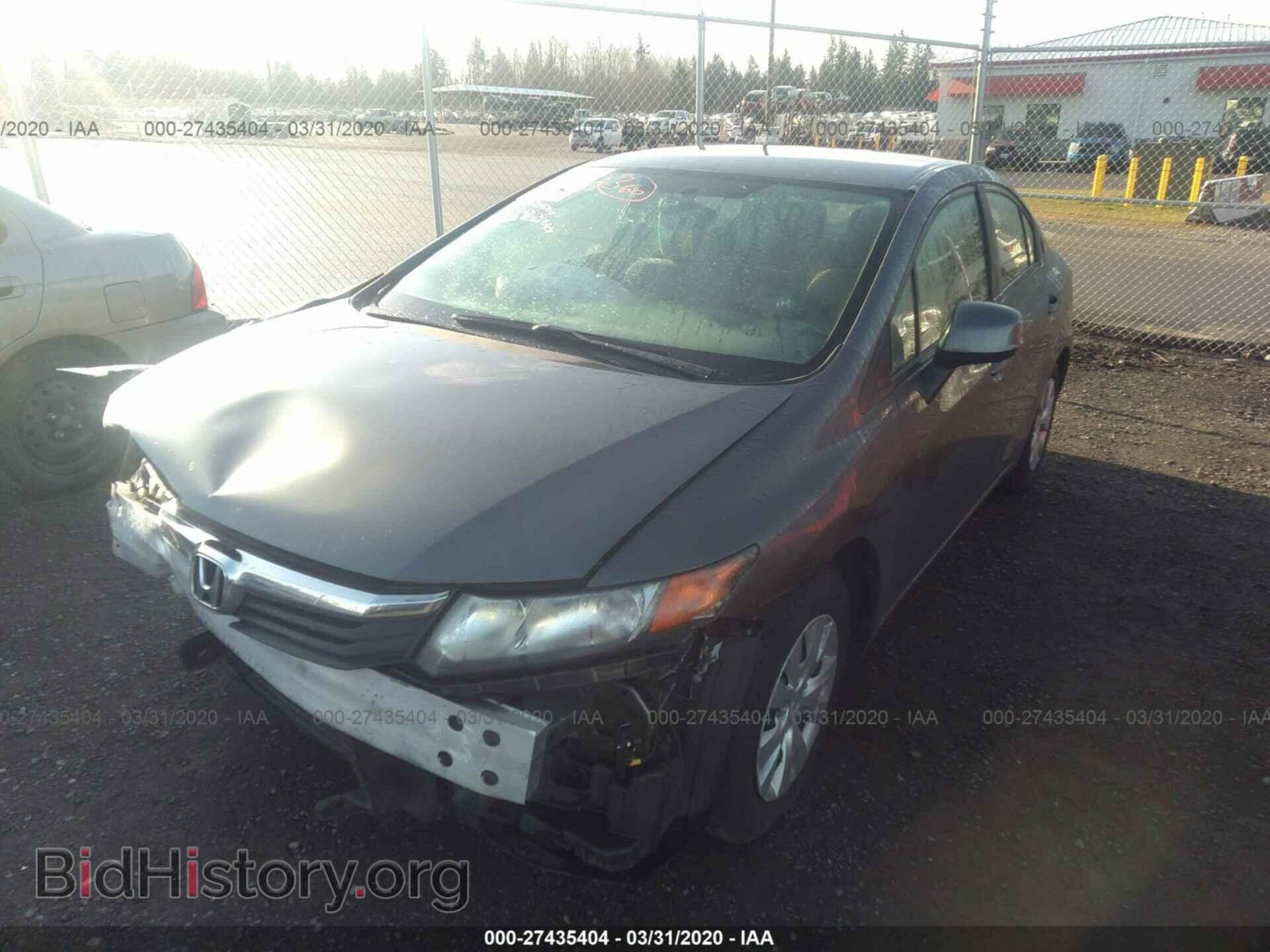2012 HONDA CIVIC - VIN: 19XFB2F58CE373009 - Фото 2