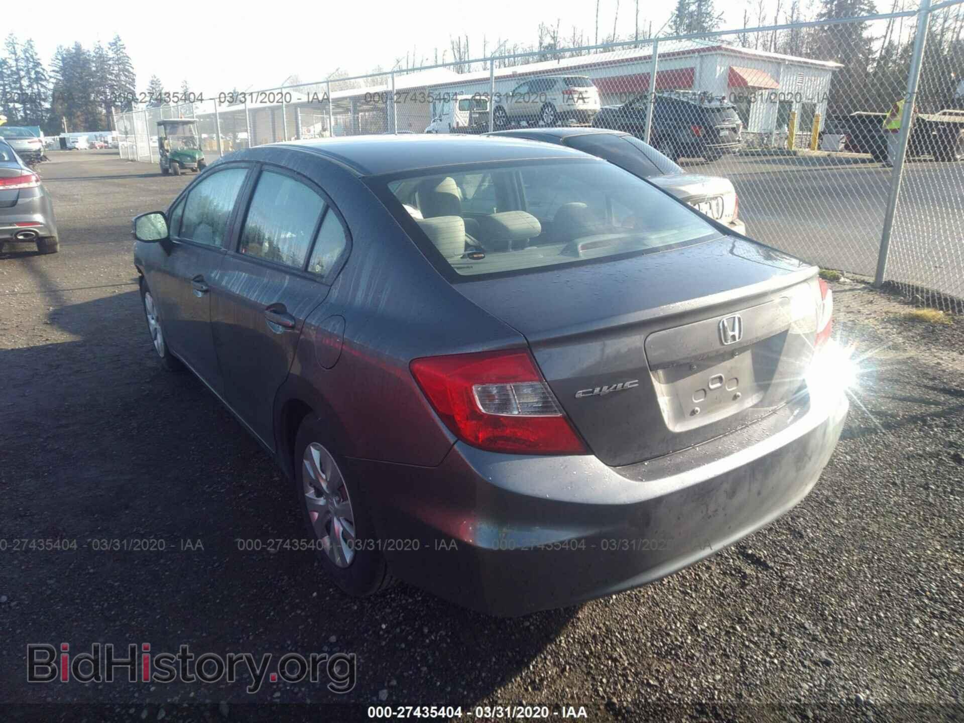 2012 HONDA CIVIC - VIN: 19XFB2F58CE373009 - Фото 3