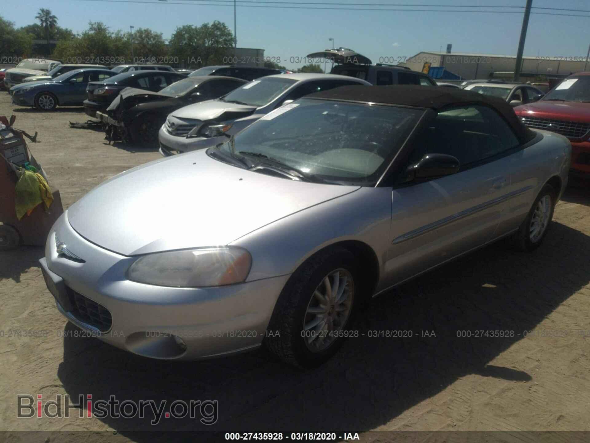 2001 CHRYSLER SEBRING - VIN: 1C3EL55U21N556406 - Фото 2