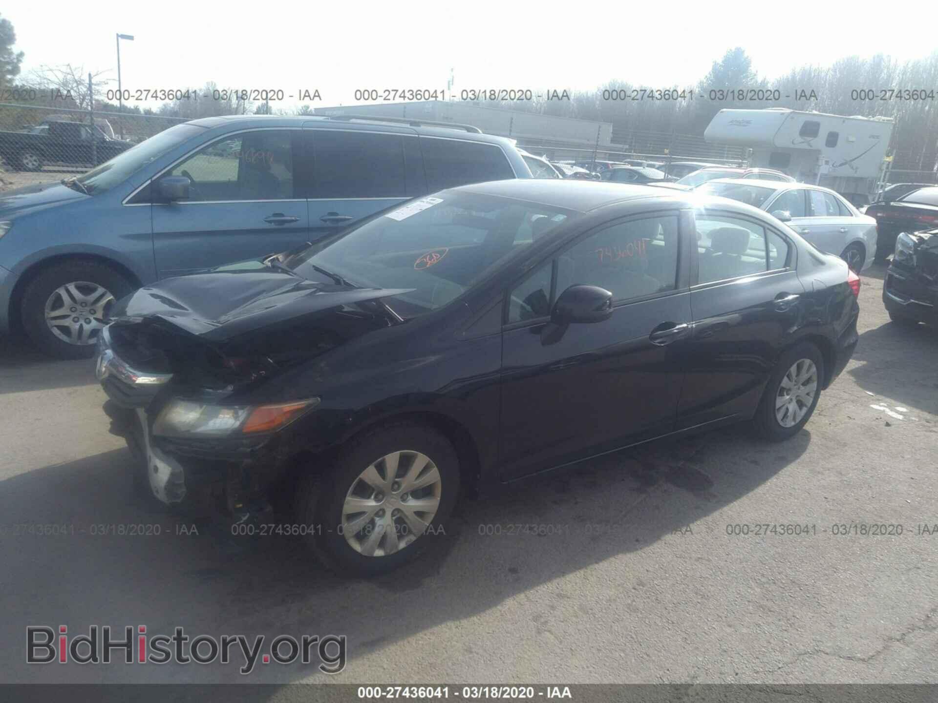 2012 HONDA CIVIC - VIN: 2HGFB2F51CH611076 - Фото 2