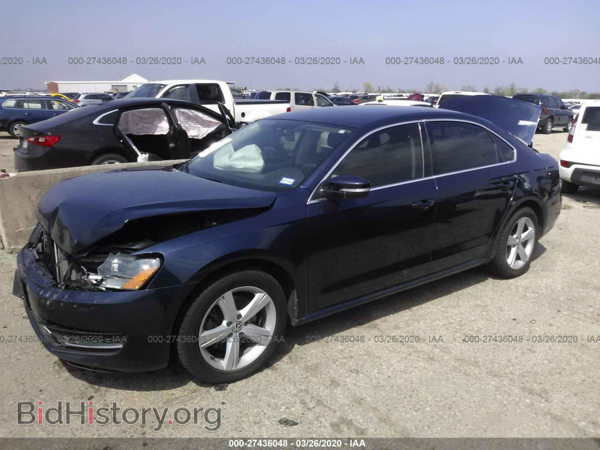 2012 VOLKSWAGEN PASSAT - VIN: 1VWBH7A39CC075525 - Фото 2