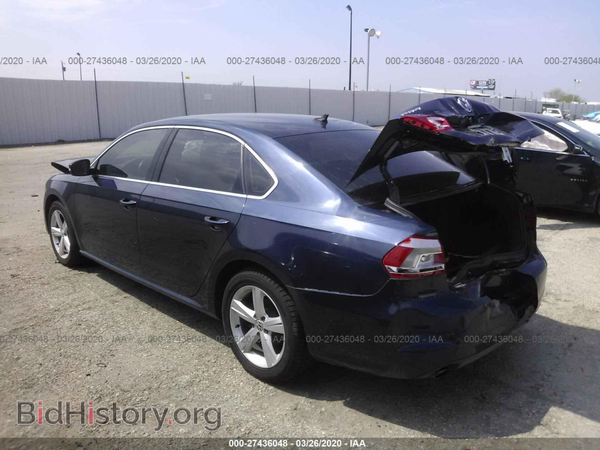 2012 VOLKSWAGEN PASSAT - VIN: 1VWBH7A39CC075525 - Фото 3