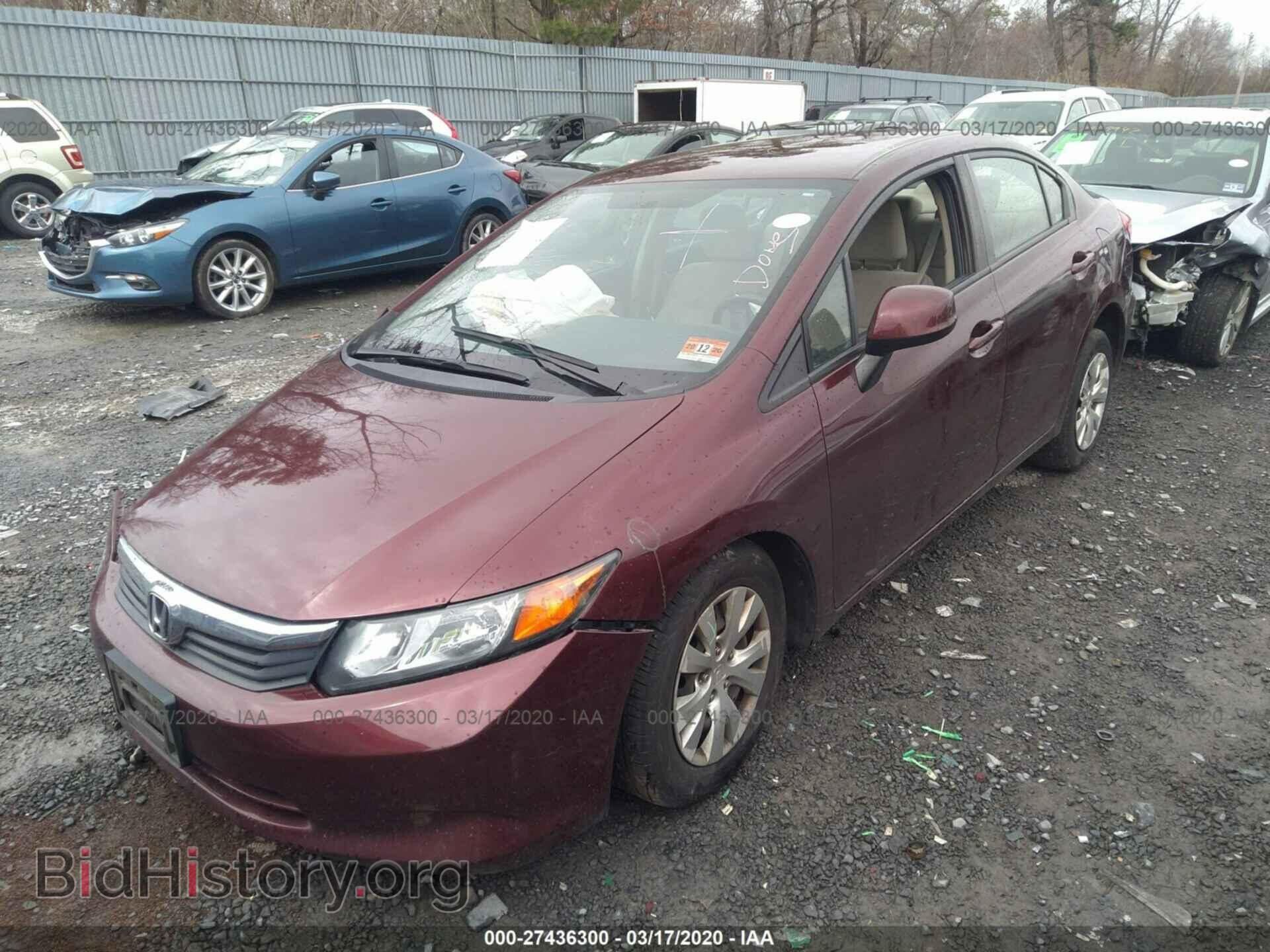 2012 HONDA CIVIC - VIN: 19XFB2F52CE385933 - Фото 2