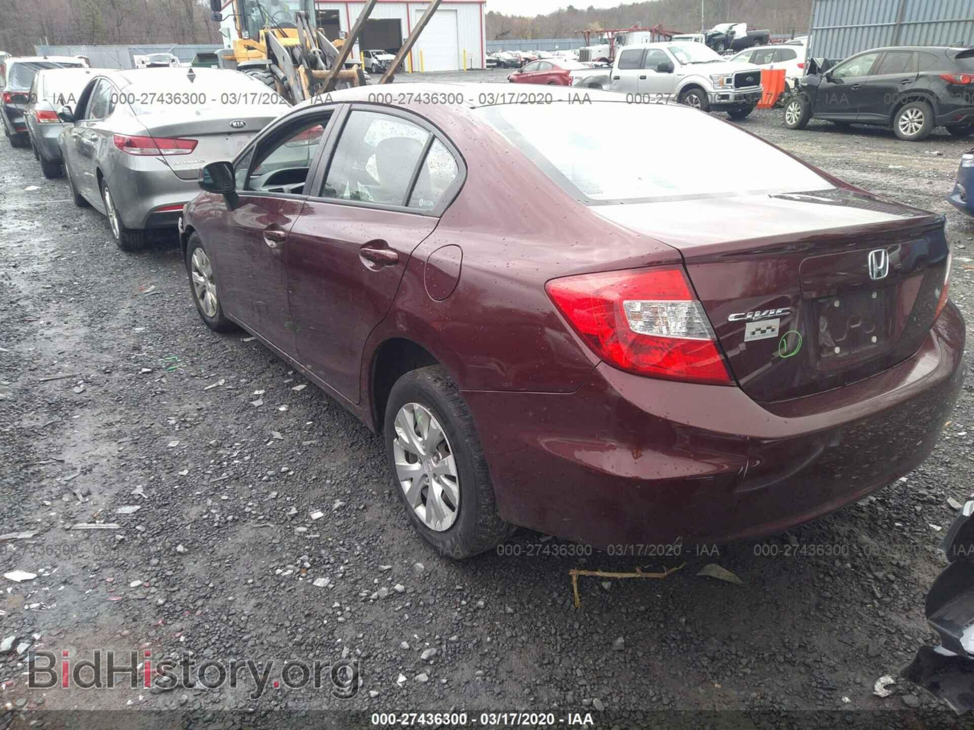 2012 HONDA CIVIC - VIN: 19XFB2F52CE385933 - Фото 3